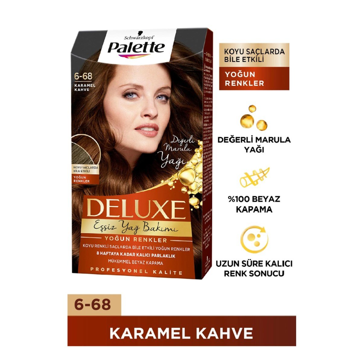 Palette Deluxe Set Boya Karamel Kahve 6-68 - Platin