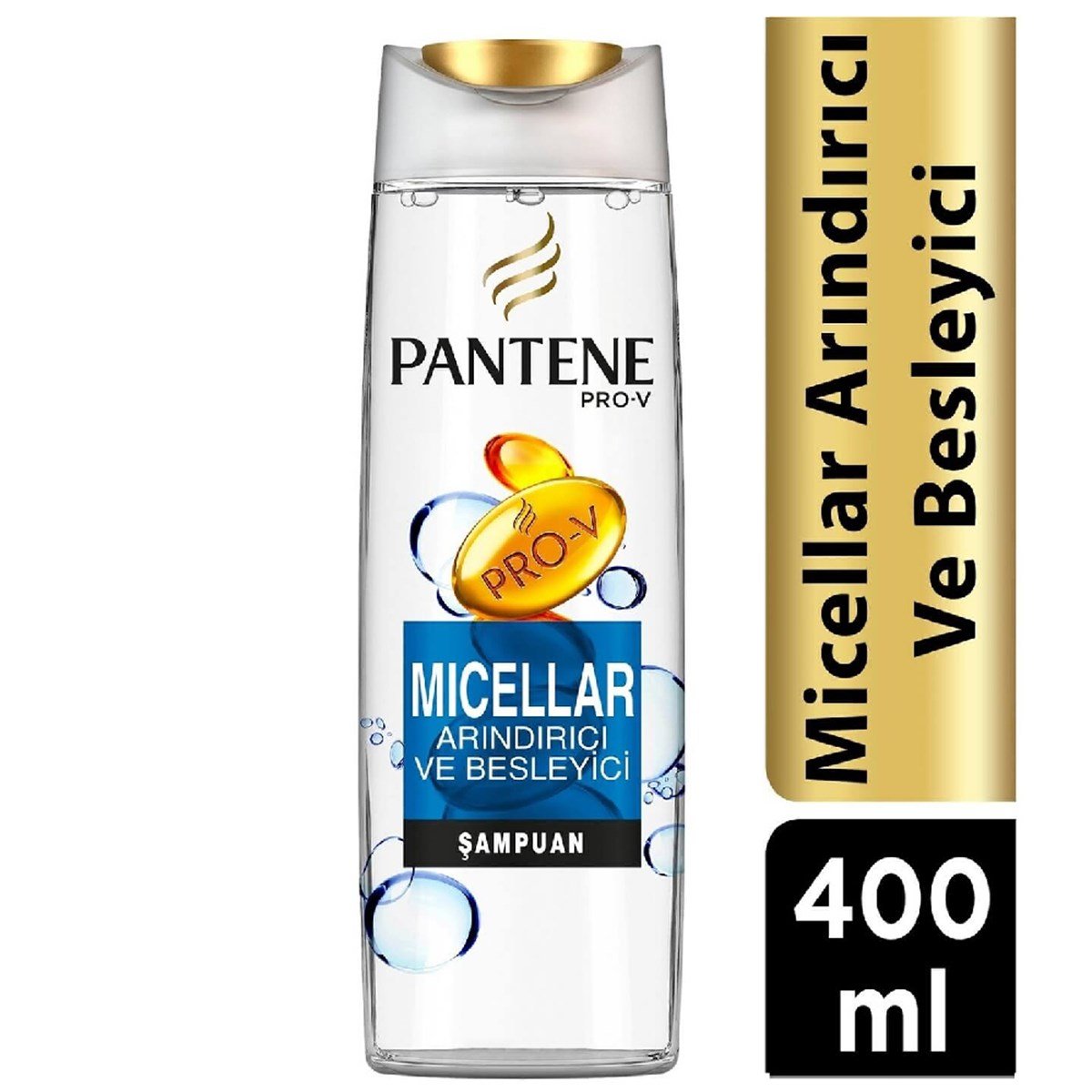 Pantene Şampuan Micellar Arındırıcı ve Besleyici 400 ml - Platin