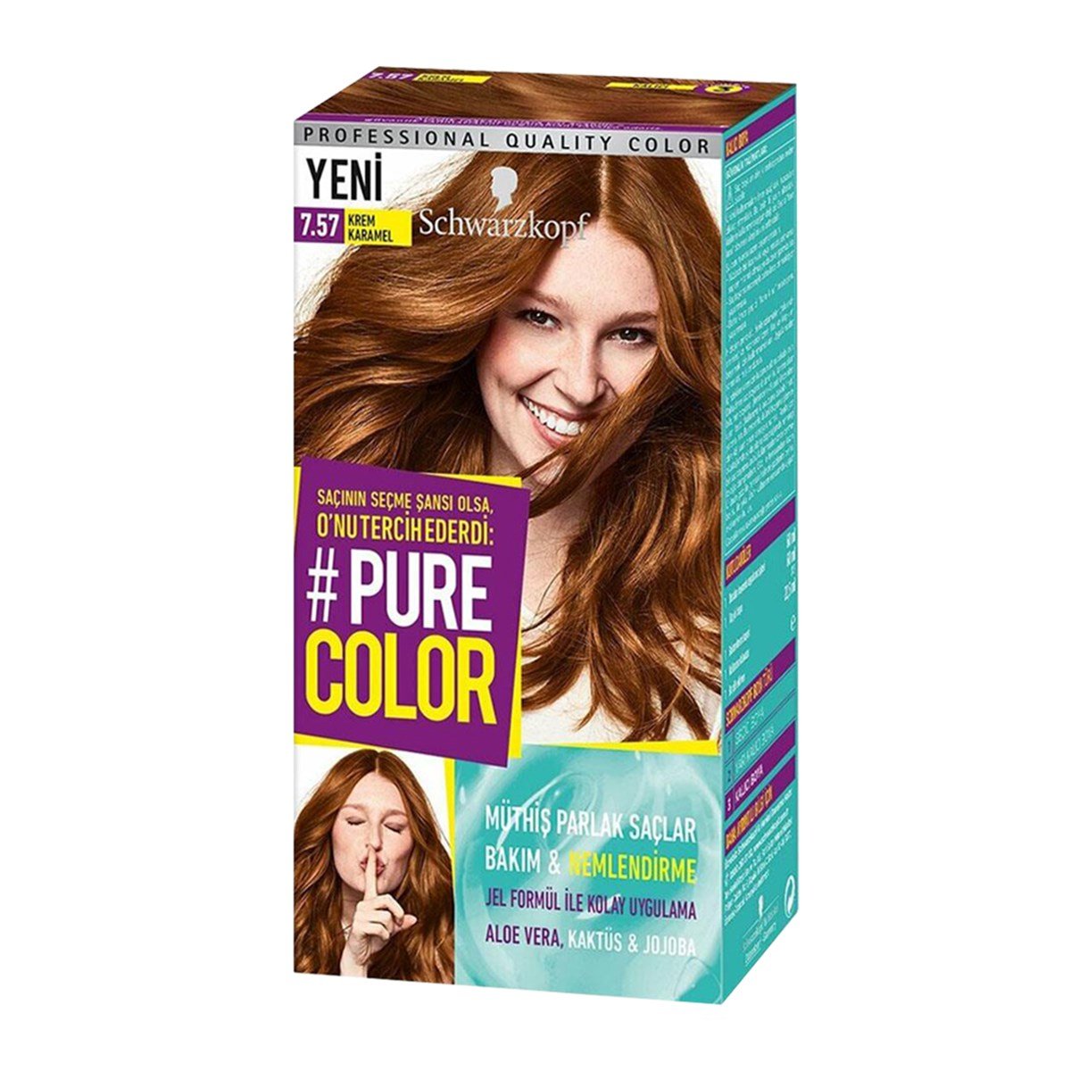 Pure Color Set Saç Boyası 7.57 Krem Karamel - Platin