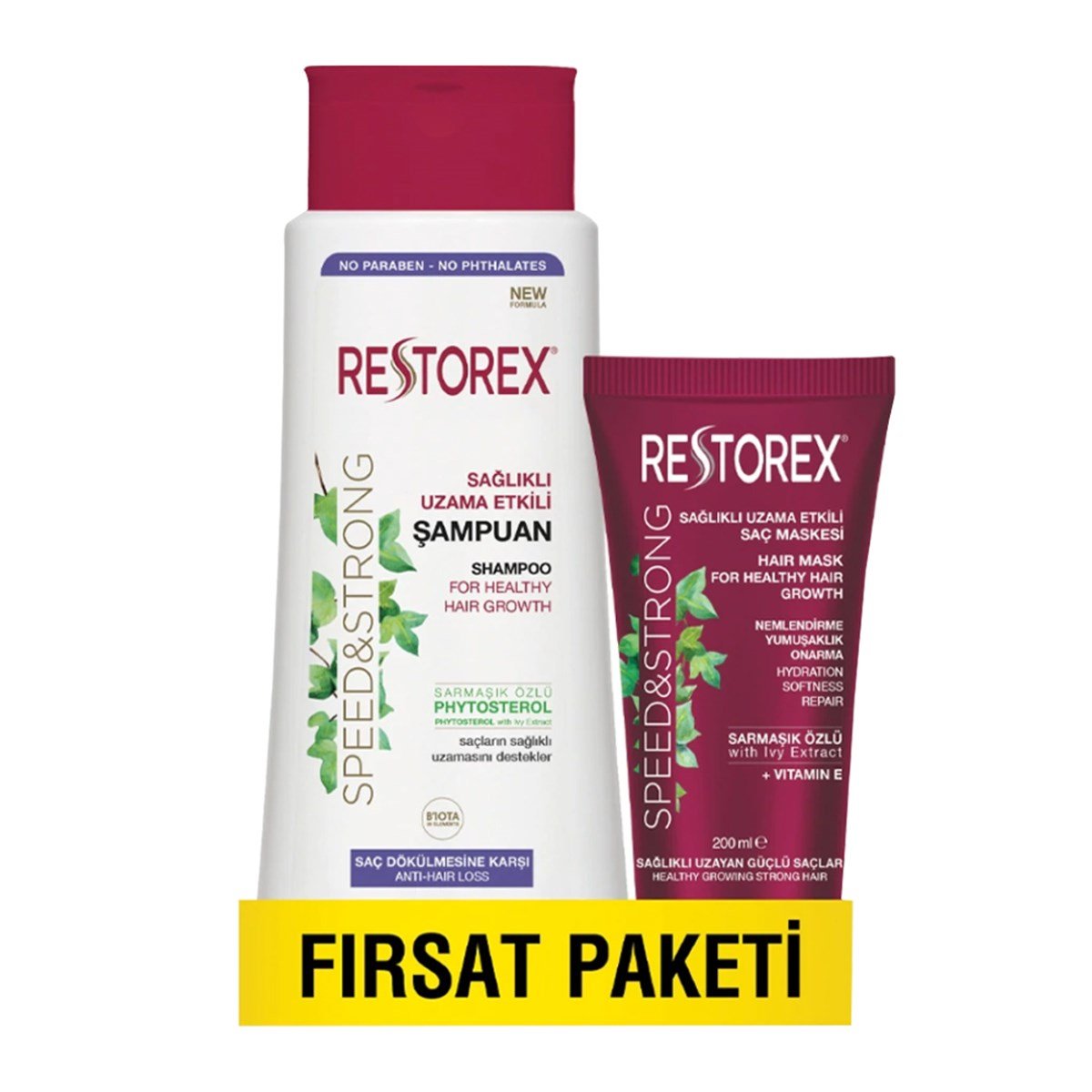 Restorex Işıltı Bakımı Normal Saçlar İçin Şampuan 500 ml + Restorex Onarıcı  Bakım Saç Maskesi 200 ml