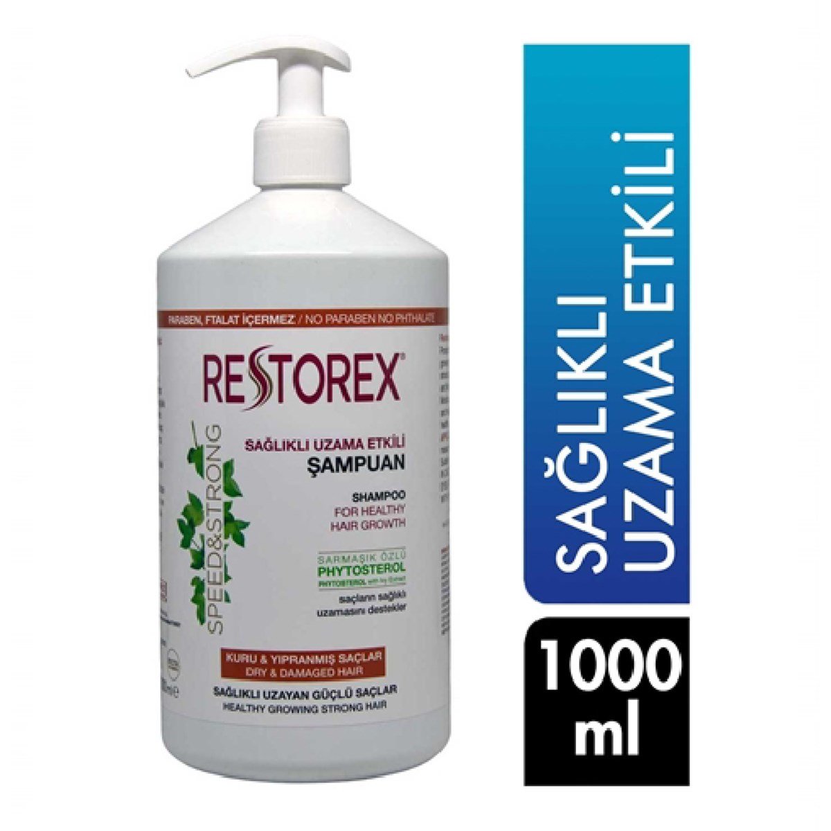 Restorex Şampuan Onarıcı Kuru ve Yıpranmış Saçlar İçin 1000 ml - Platin