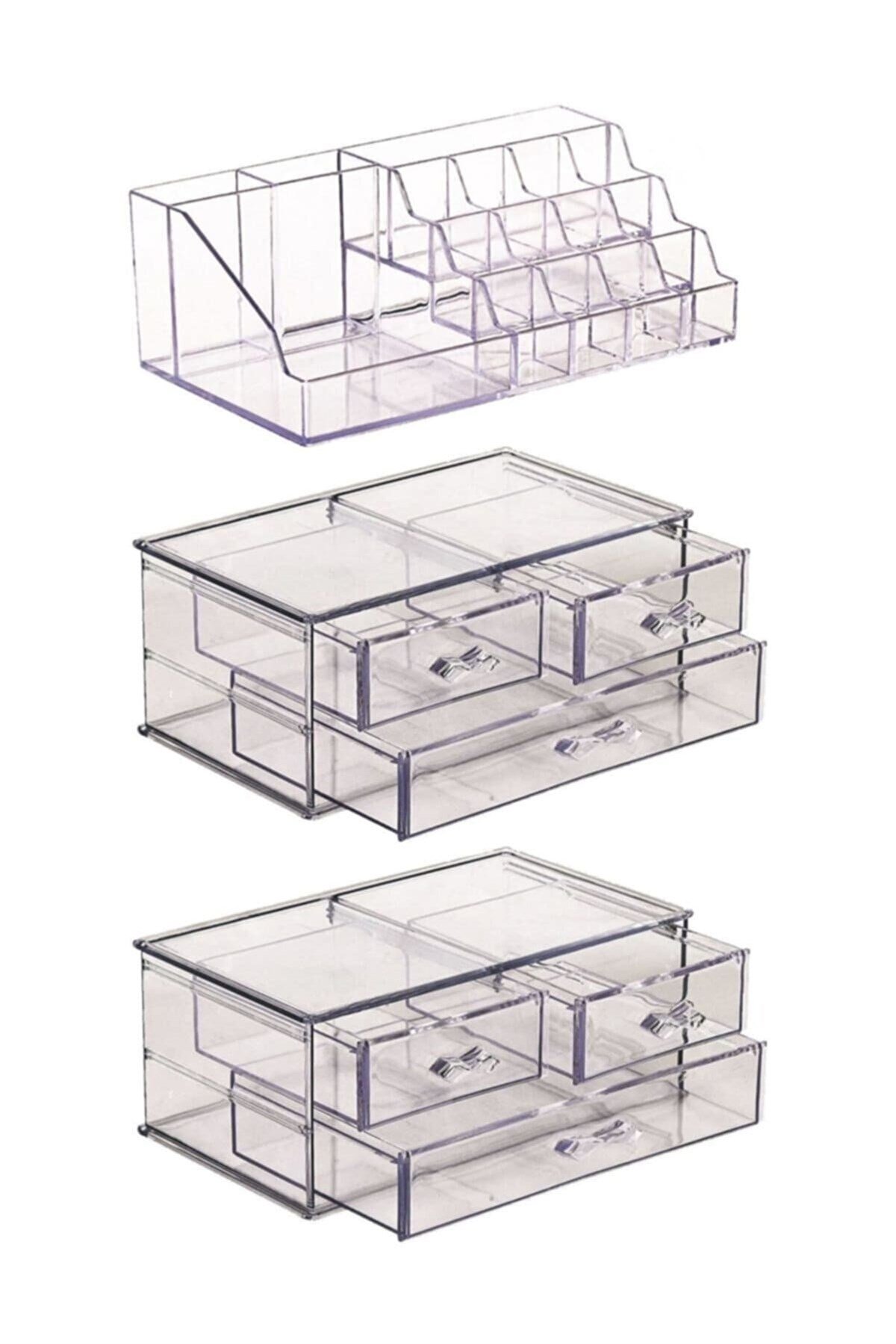 Makyaj Düzenleyici Set 5 Katlı 6 Çekmeceli Akrilik Organizer