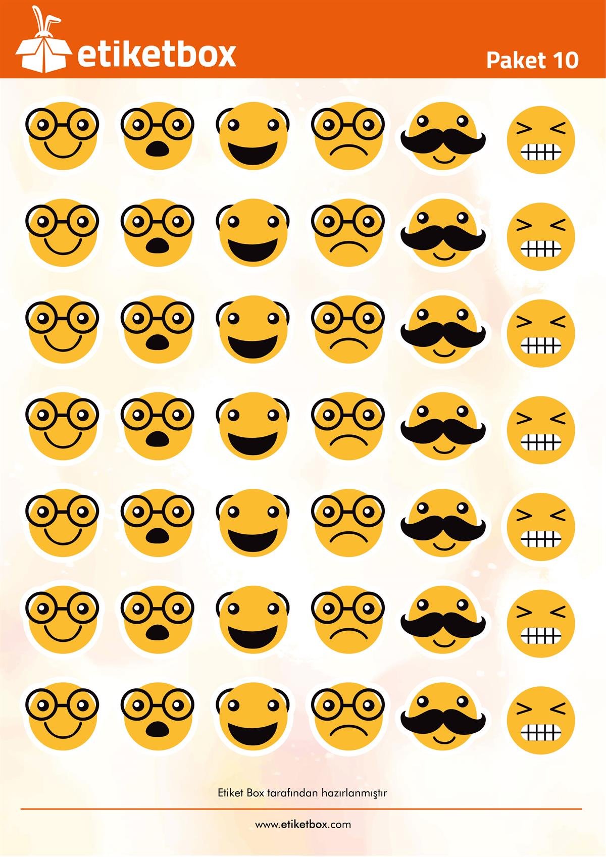 Emoji Sticker Paket - 13