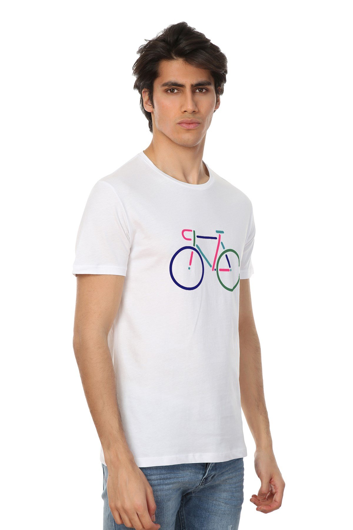 Erkek Beyaz Baskılı T-Shirt | JOHN FRANK Yeni Tişört koleksiyonu