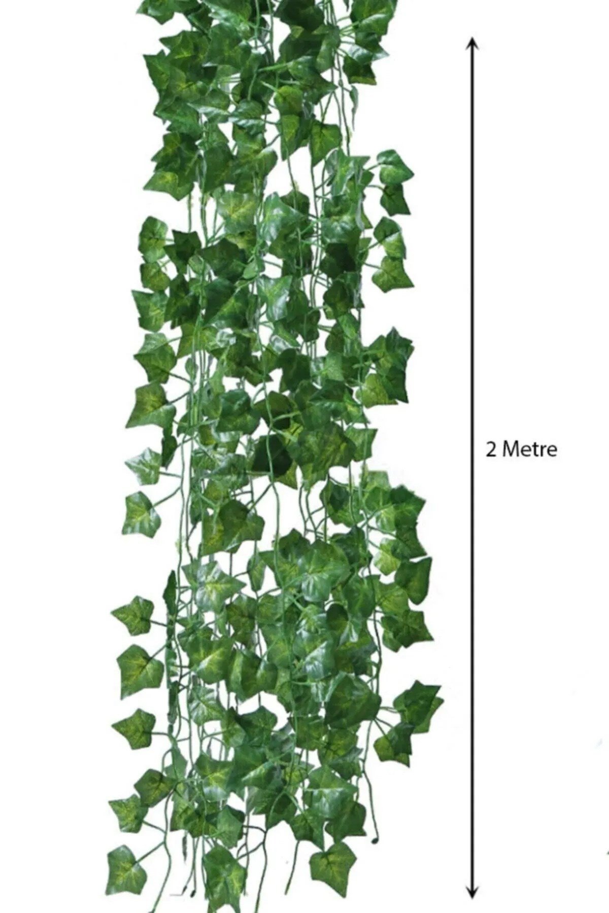 6 Adet Yeşil Yapraklı Yapay Sarmaşık Çiçek 2 Metre