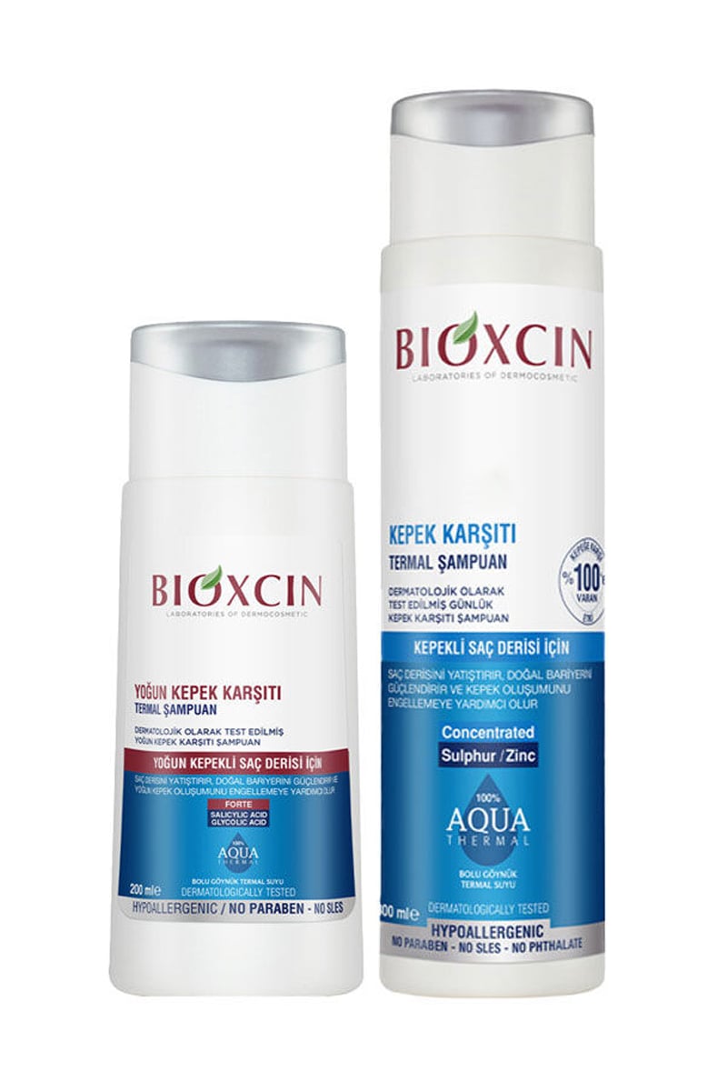 Bioxcin Aqua Thermal Kepek Karşı Etkili Şampuan Seti 200 ml + 300
