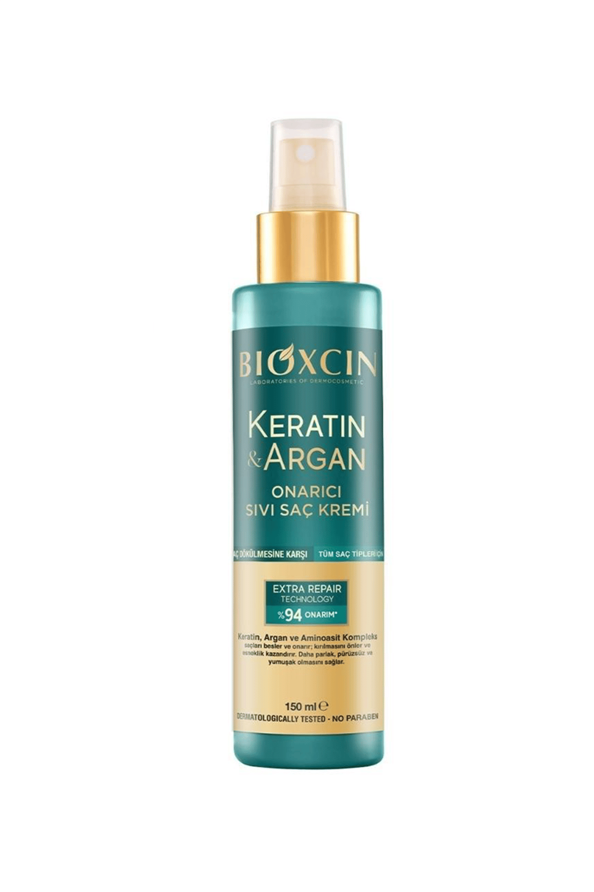 Bioxcin Keratin & Argan Onarıcı Sıvı Saç Bakım Kremi 150 ml | Kozmovital