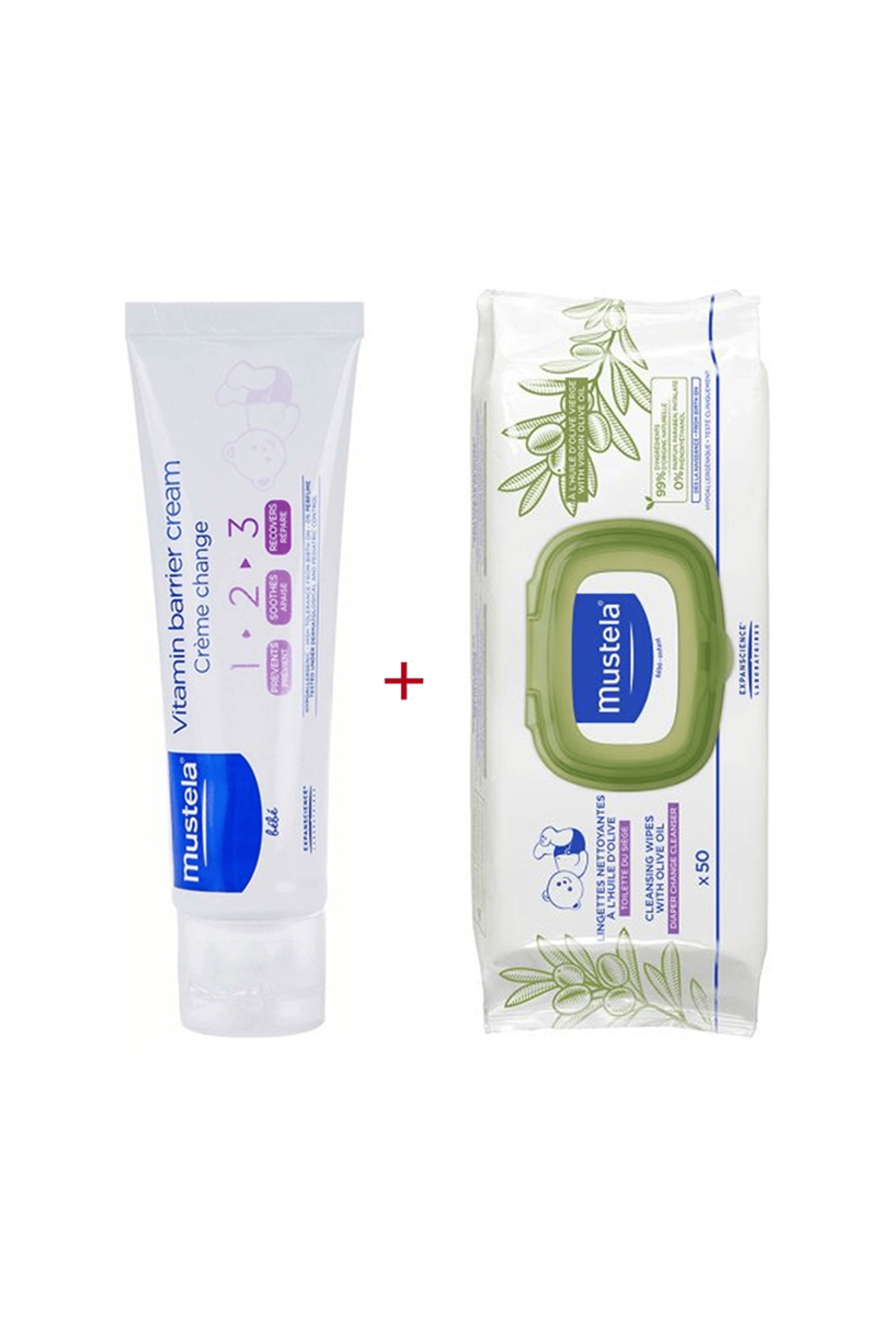 Mustela Vitamin Barrier Cream 100 ml Islak Mendil Hediyeli | Kozmovital