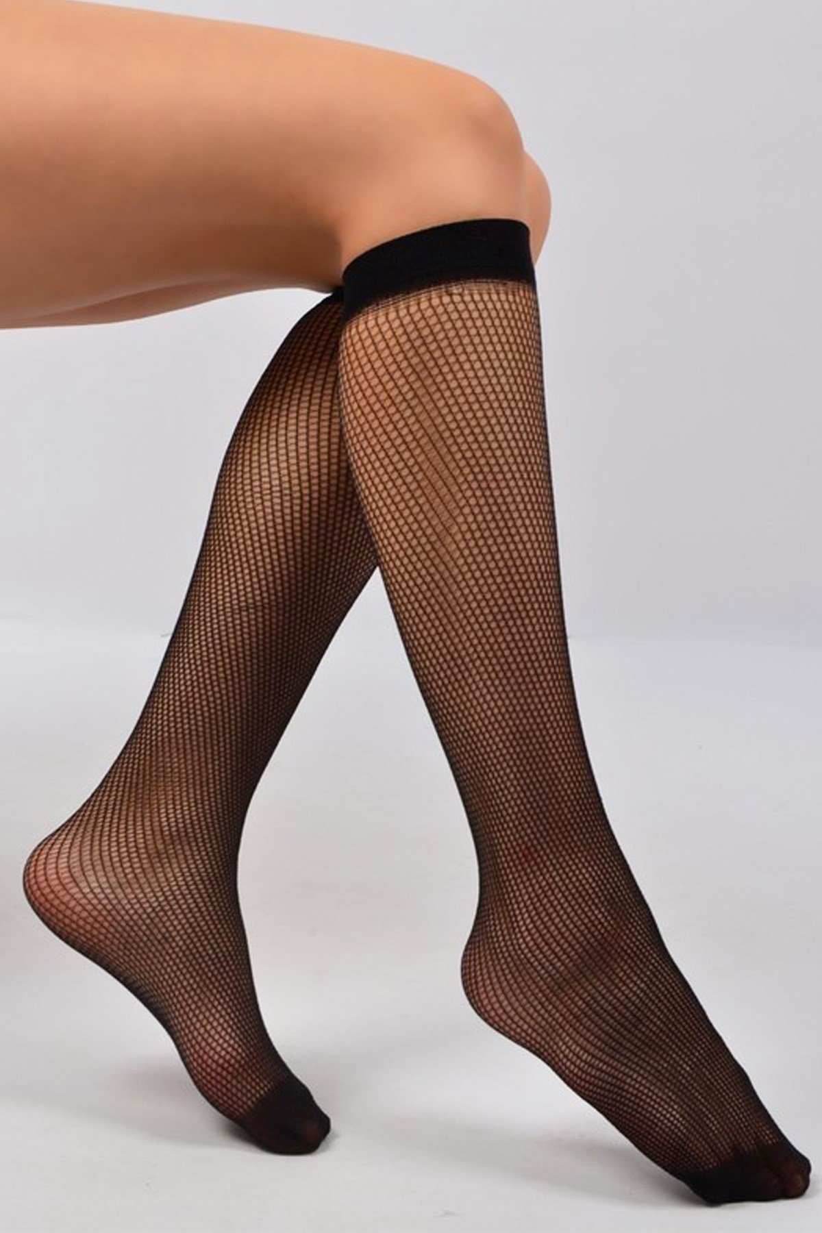Penti Kadın Siyah Desenli Ince File Külotlu Çorap Penti Kadın