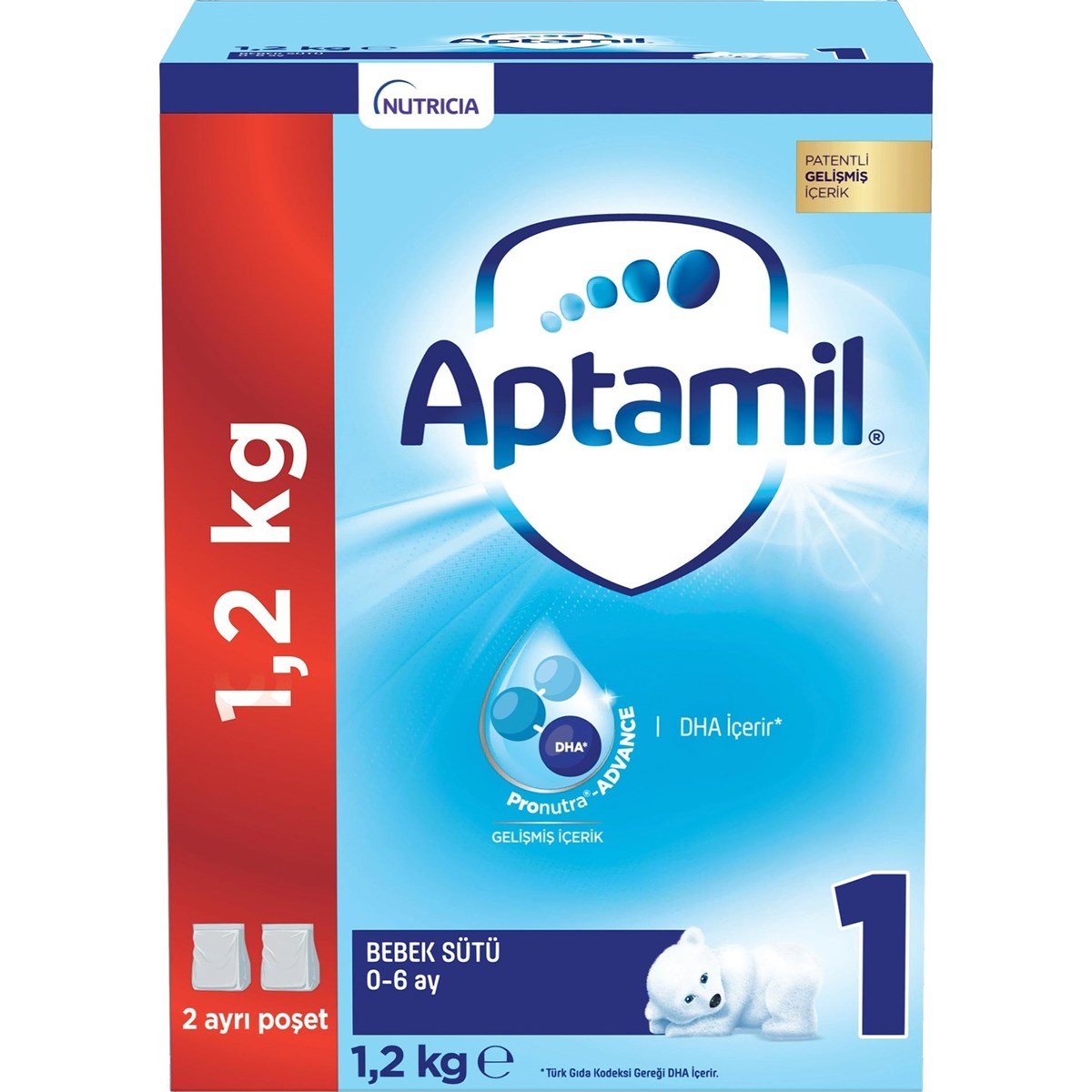 Aptamil 1 Bebek Sütü 1200 gr 0-6 Ay - Minimoda