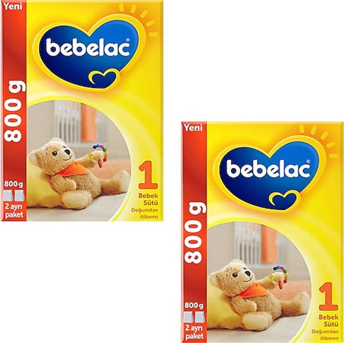Bebelac 1 Bebek Sütü 0-6 Ay 800 gr x 2 Adet - Minimoda