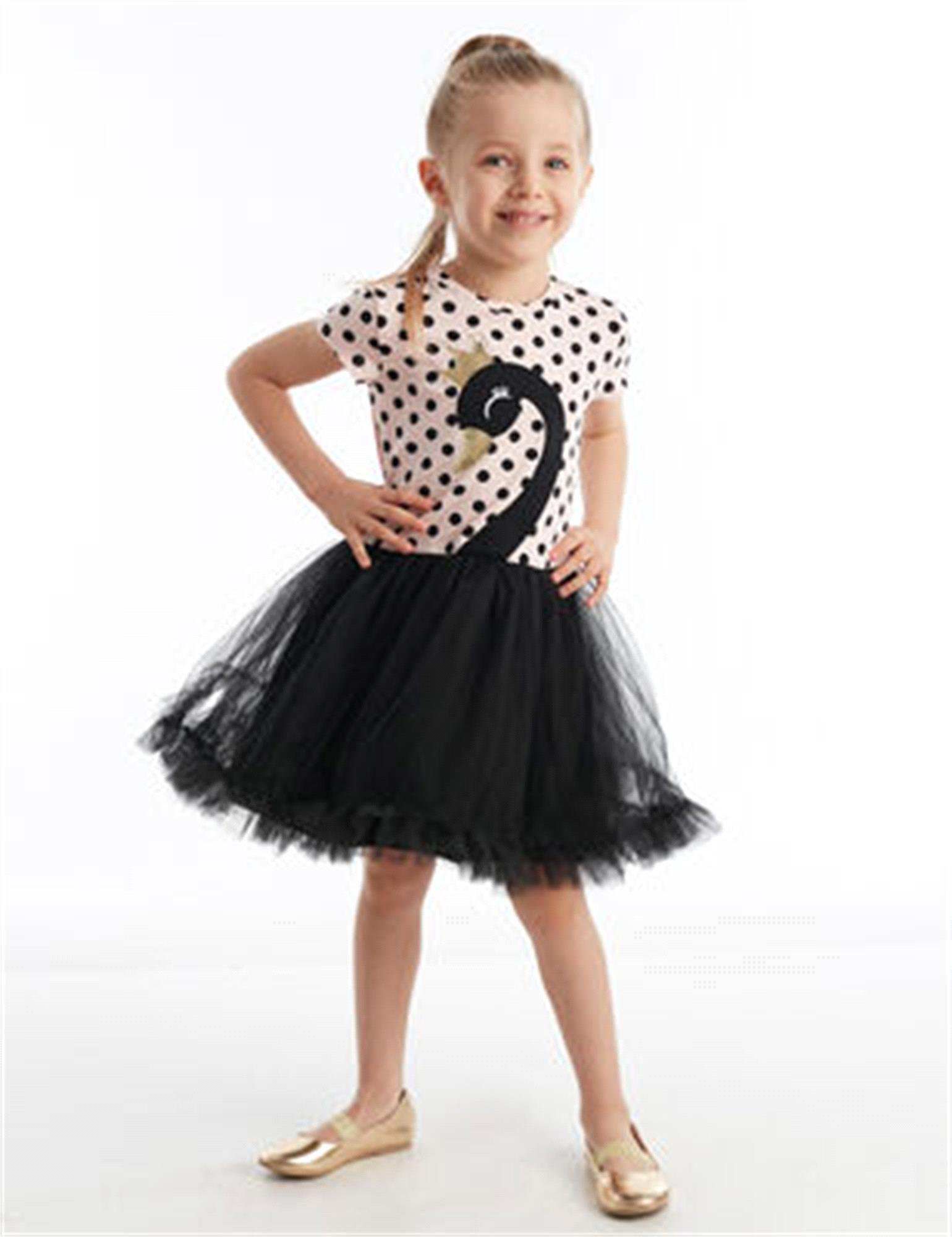 Denokids Kız Çocuk Siyah Kuğu Tütü Elbise Cff-20Y1-019