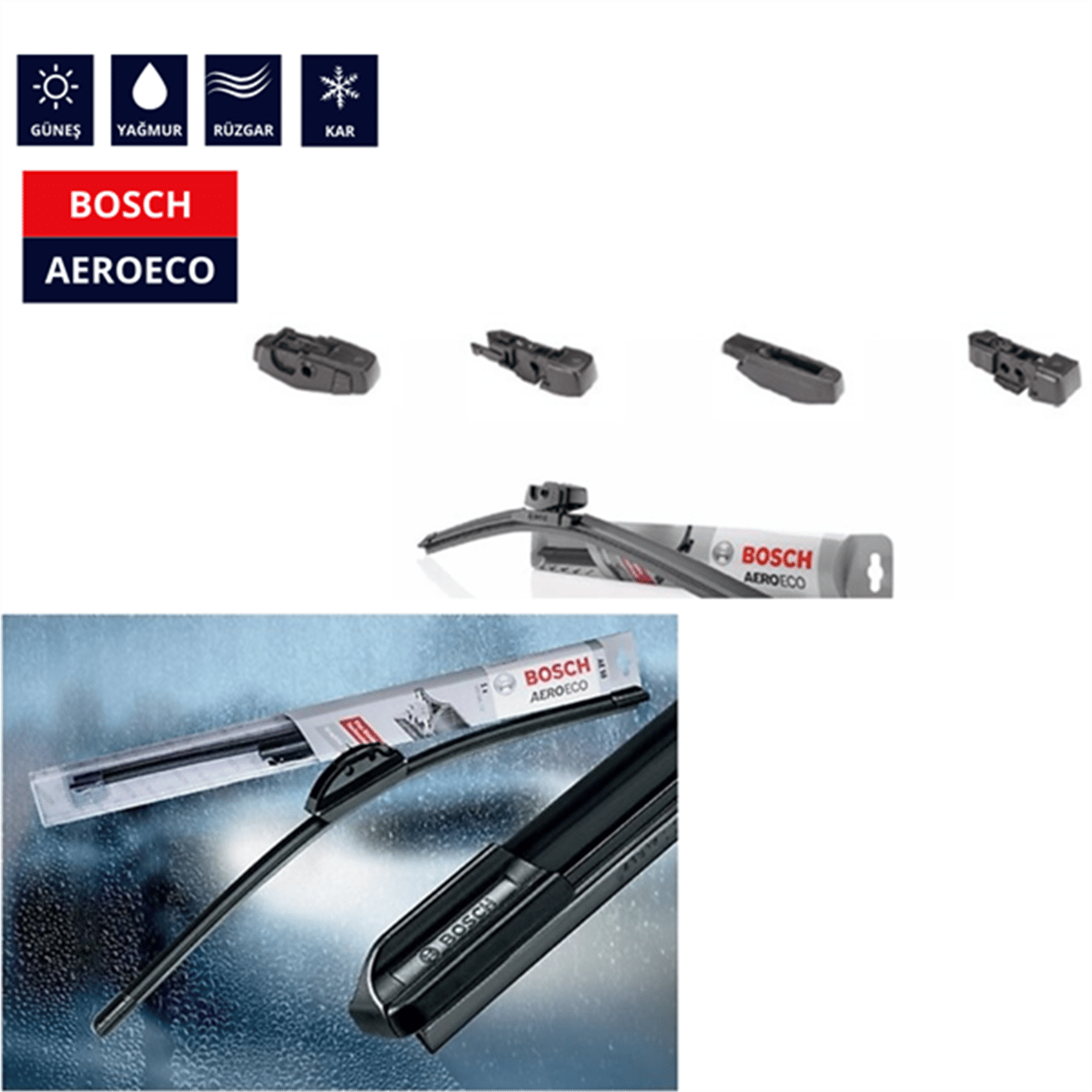 Bosch Aeroeco Silecek 550 Mm Kod:3397015581 - Liman Oto