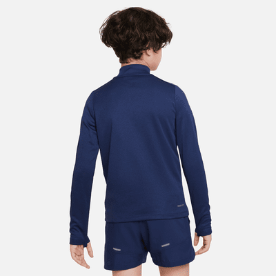 Nike Dri FIT Multi Tech Yar m Fermuarl Genc Erkek Cocuk Antrenman Ustu