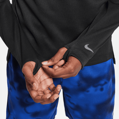 Nike Dri FIT Multi Tech Yar m Fermuarl Genc Erkek Cocuk Antrenman Ustu