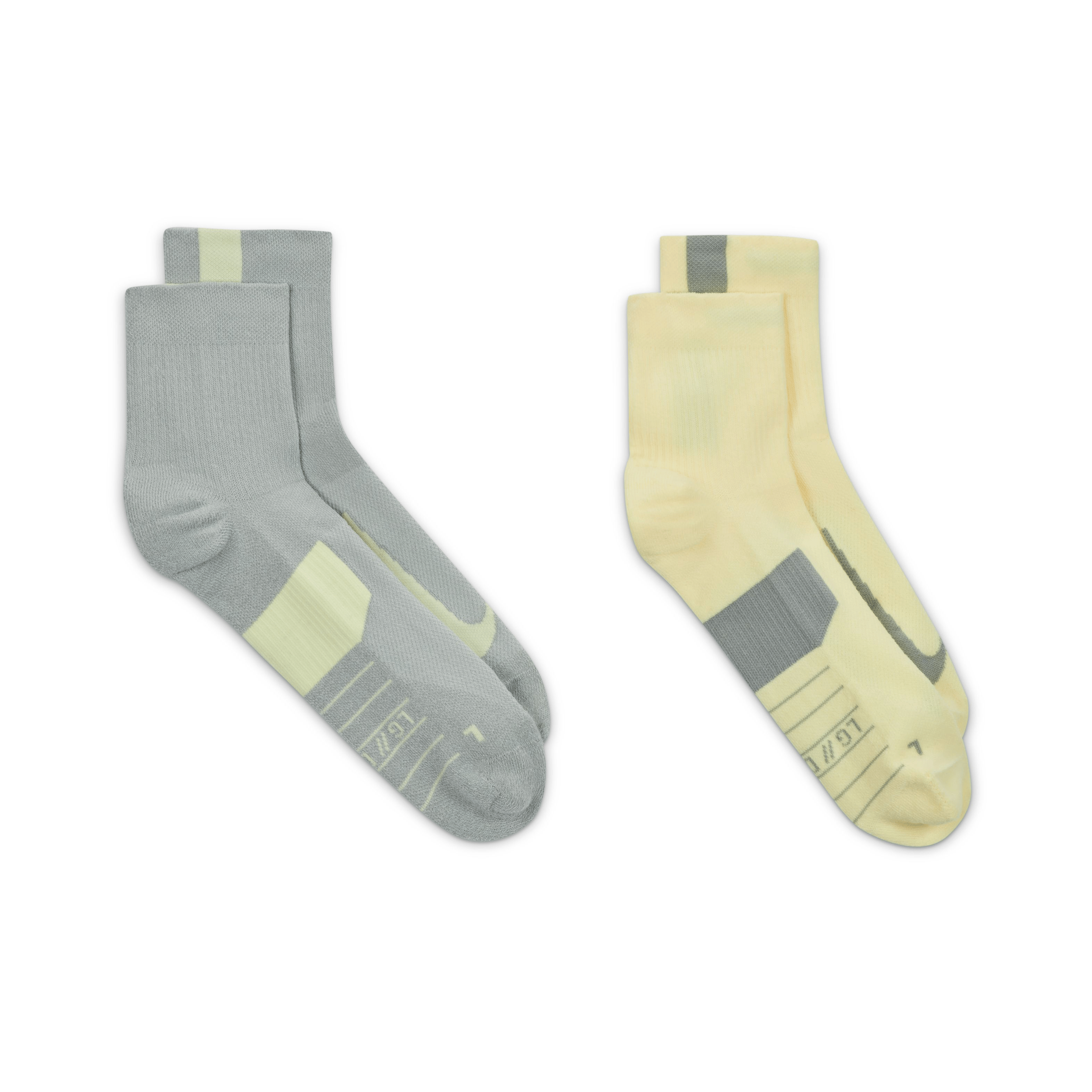 Nike Multiplier Running Ankle Socks (2 Pair)