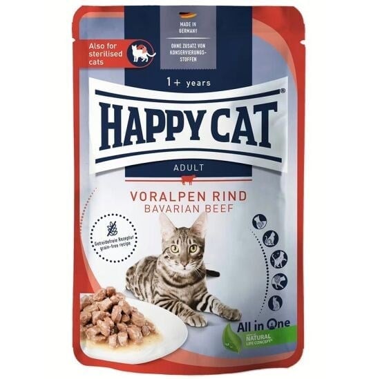Happy Cat Kedi Yaş Maması Sığır Etli 85 Gr