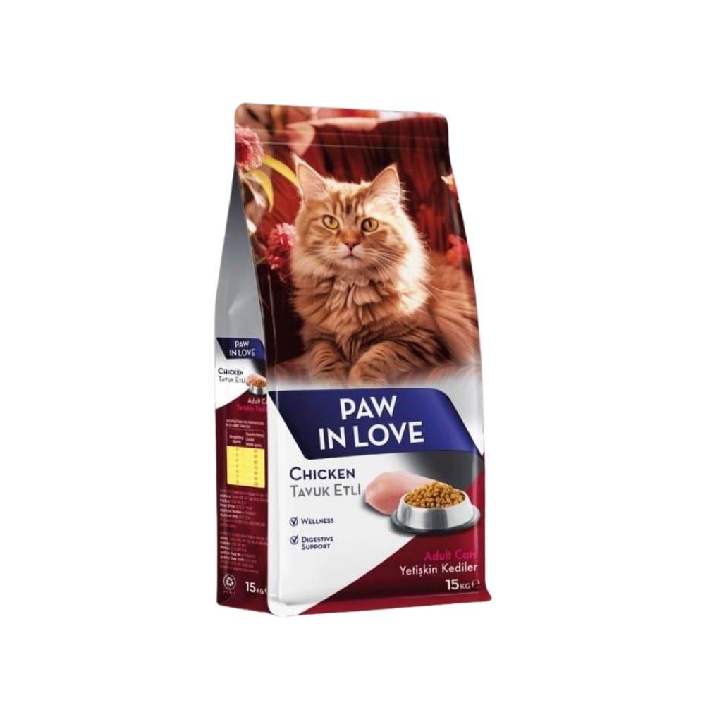 Paw in Love Tavuk Etli Yetişkin Kedi Maması 15kg