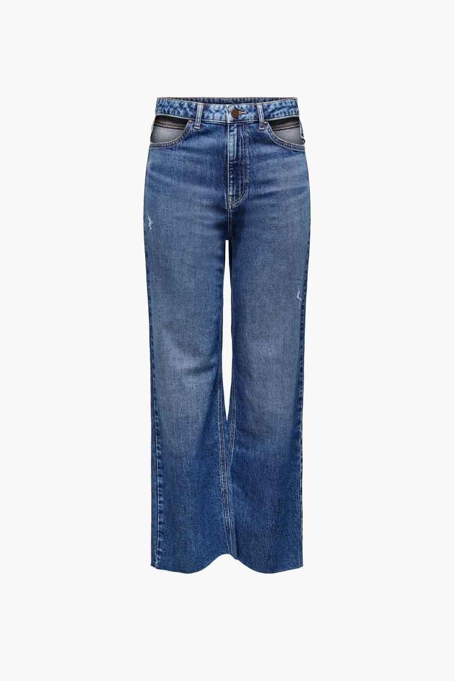 Jean Femme ONLY Onlluna High Waist Wide Denim Diabox – Coupe Large Taille Haute Moderne