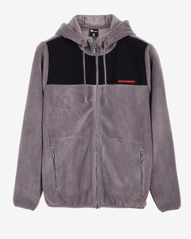 Skechers Woven Panel Full Zip Erkek Polar | Manta Outdoor
