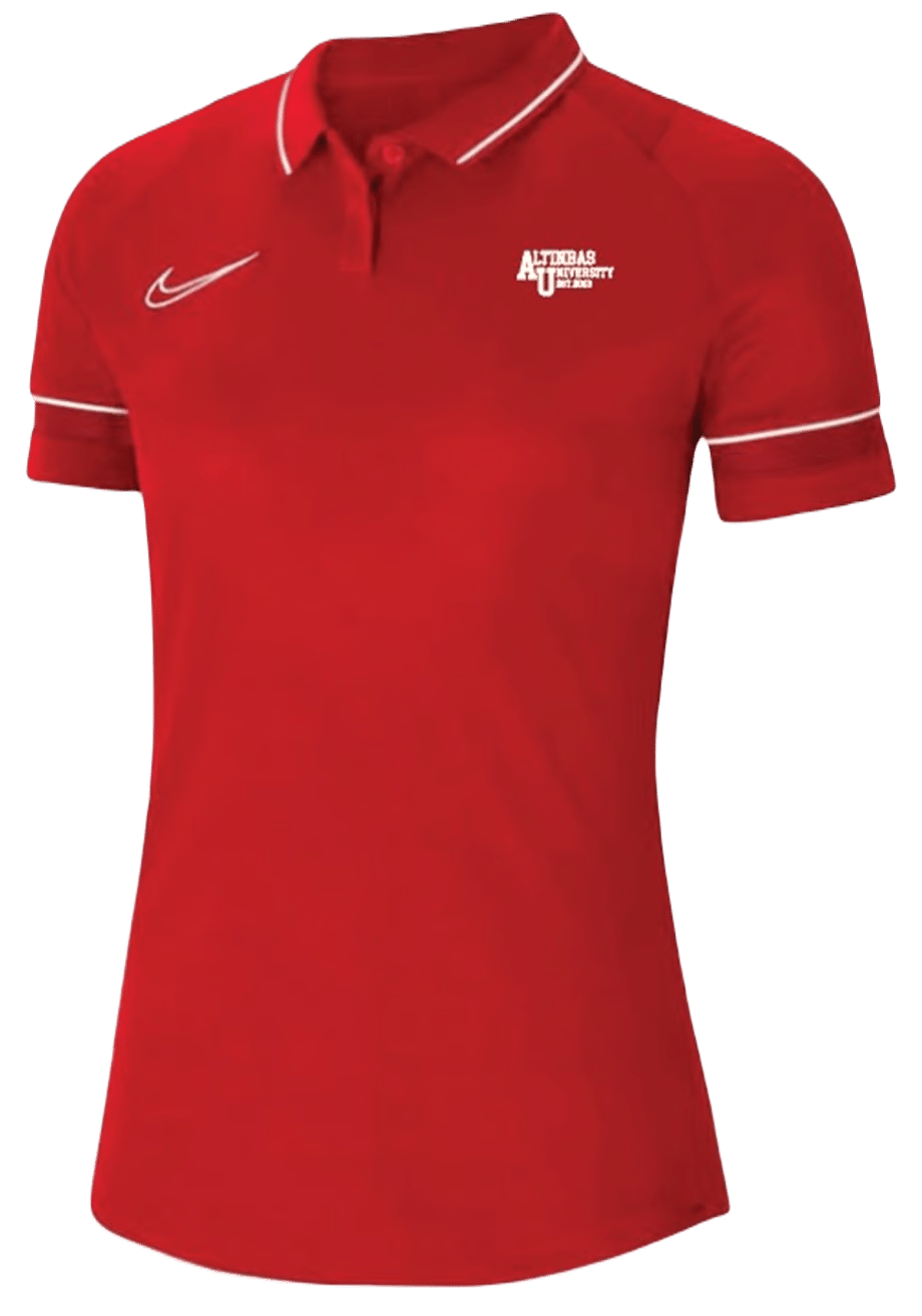 Nike Kadın Çizgili Polo T-Shirt Kırmızı / Nike Women's Striped Polo T-Shirt  Red