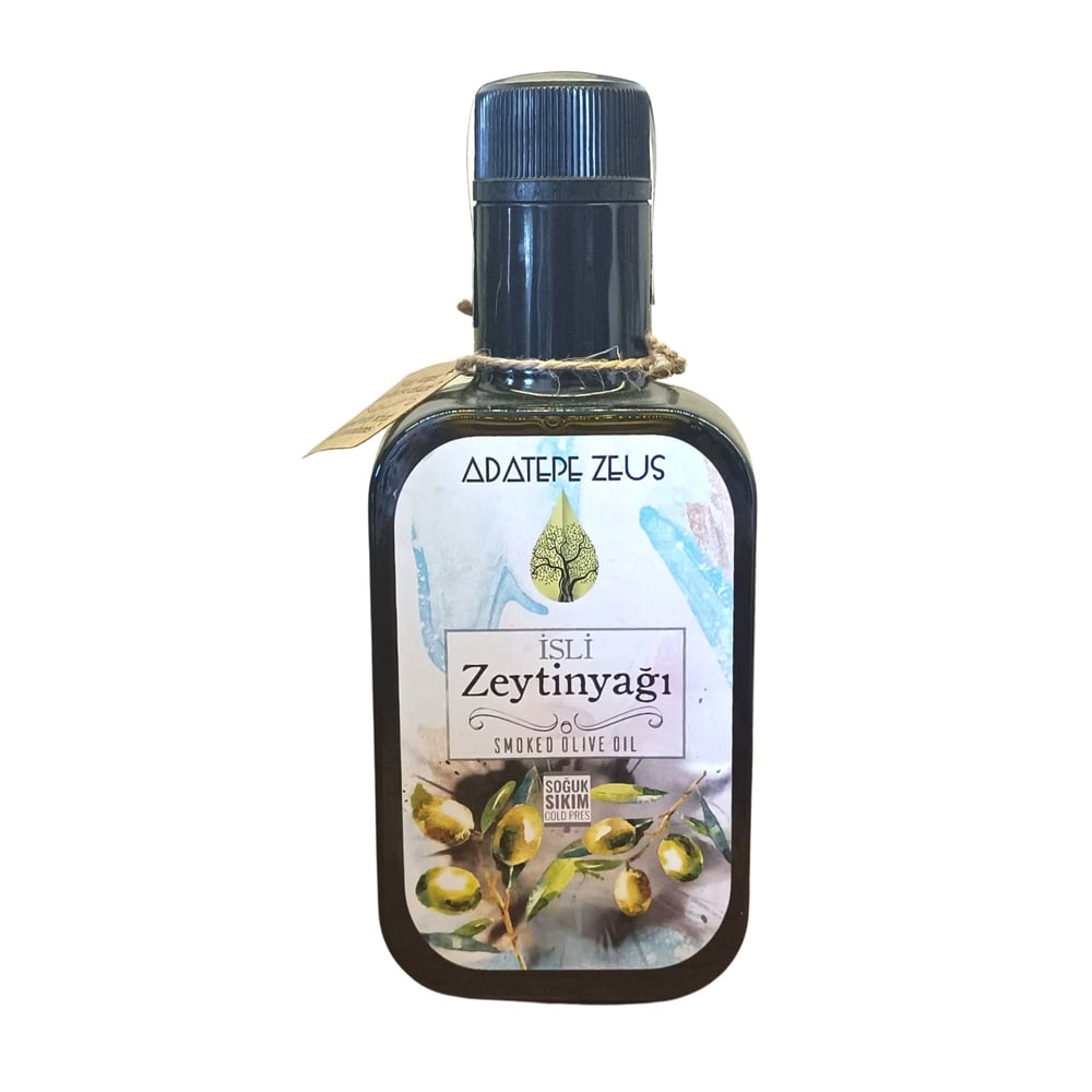 Adatepe Zeus İsli Zeytinyağı 250ml | Tütsü Aromalı & Soğuk Sıkım