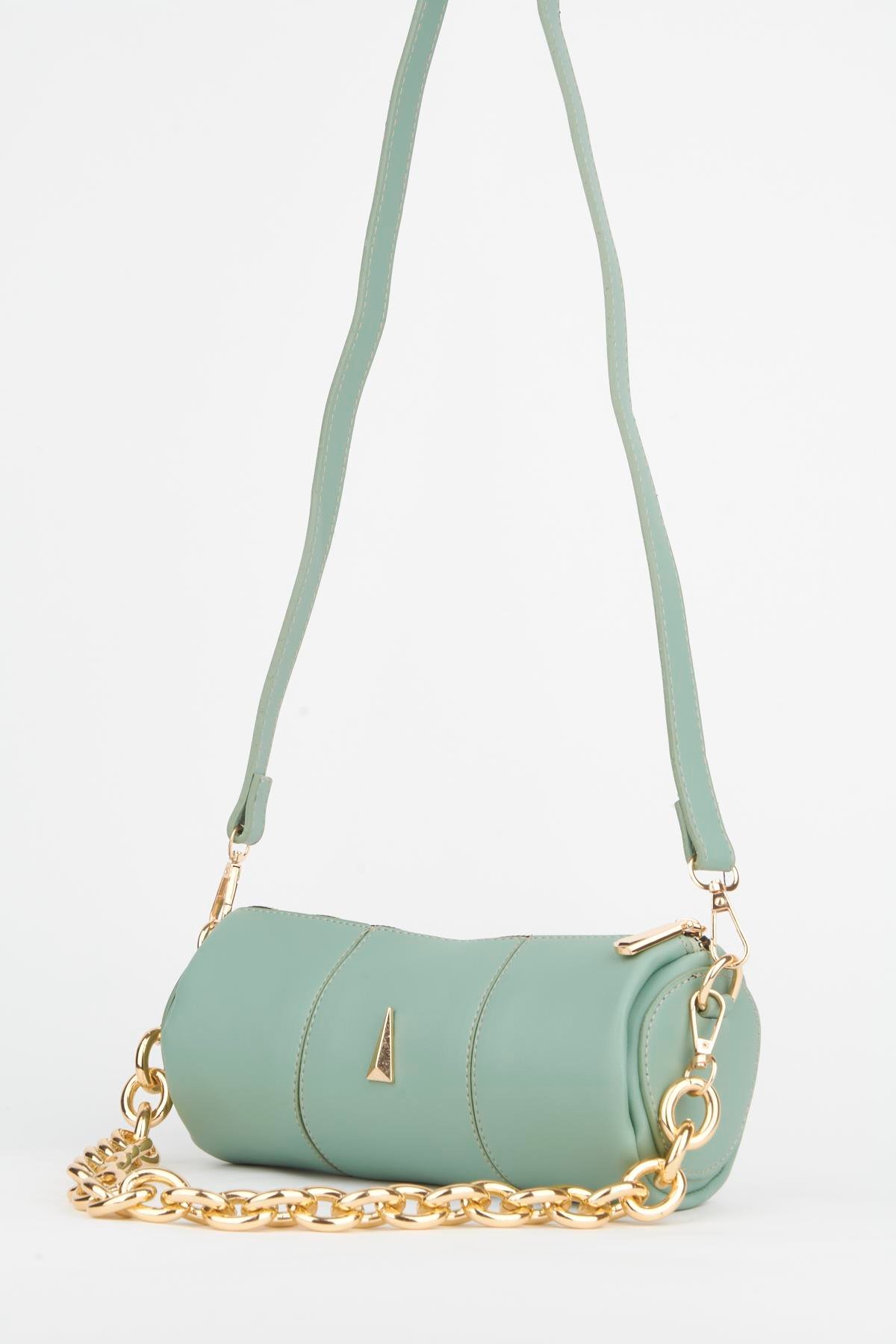 Light green baguette outlet bag