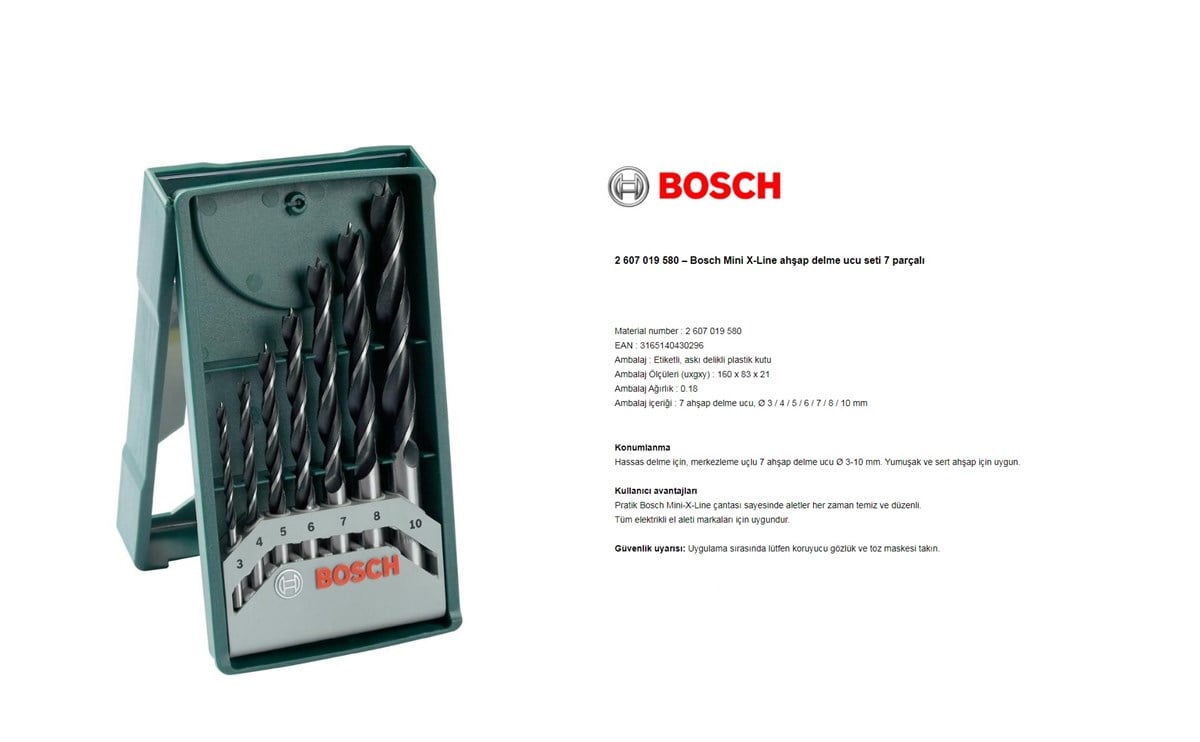 Bosch 2 607 019 673 X Line 7 Parça Metal Matkap Ucu Seti |  bakalimnevarmis.com