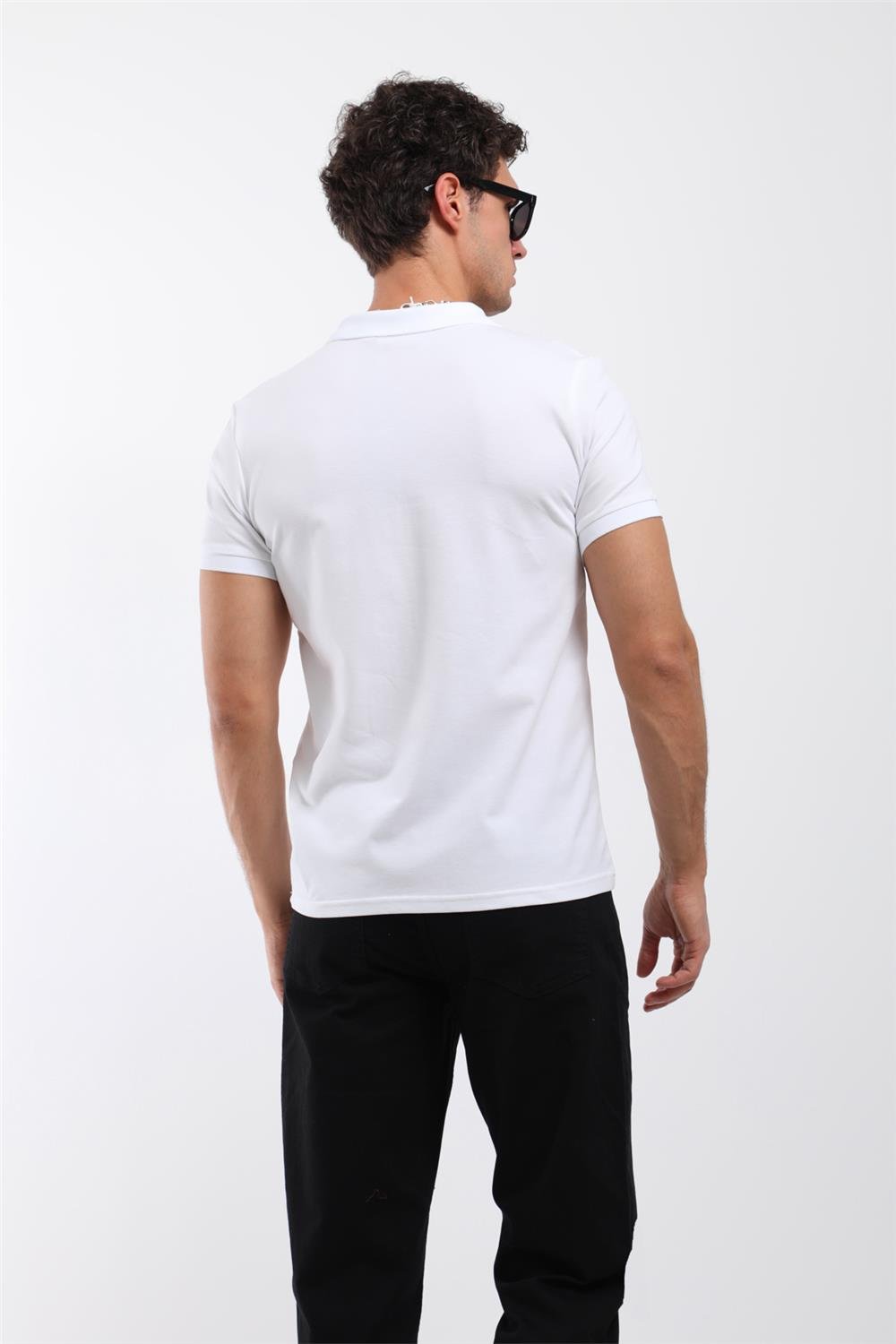 3001 Polo Yaka Basic Slim Fit Erkek T-shirt