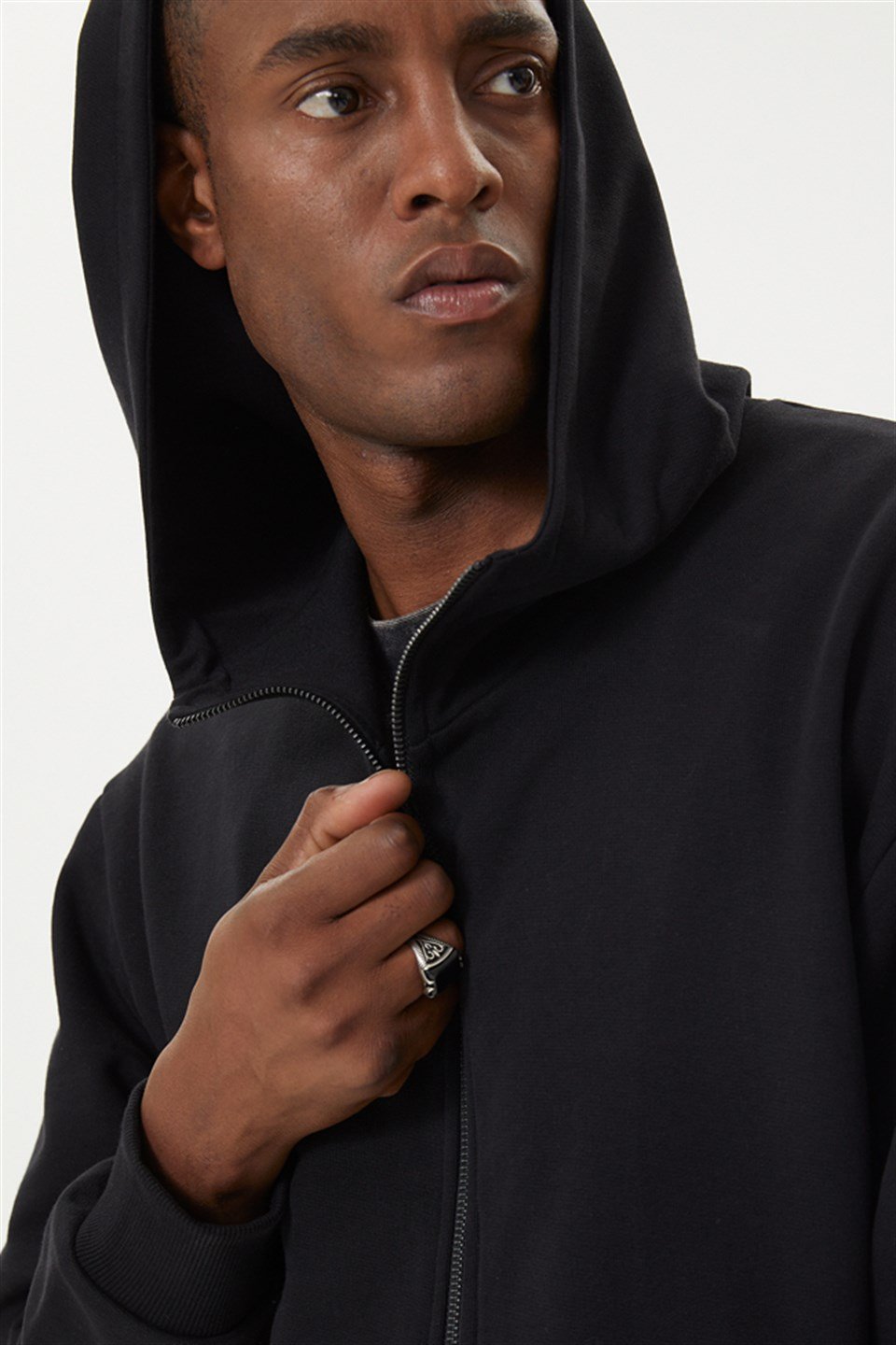 Elements Zipper Hoodie Man tiburon