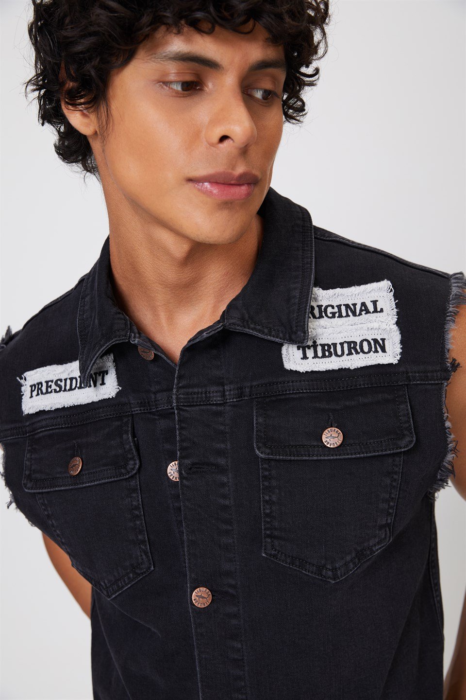 Tiburon Denim Waistcoat Man tiburon