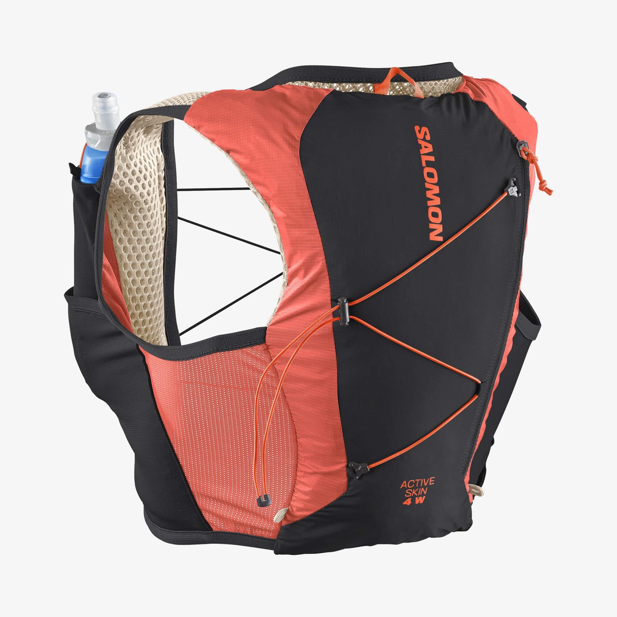 Salomon ACTIVE SKIN 4 SET Kadın Suluklu Koşu Çantası Emerglow