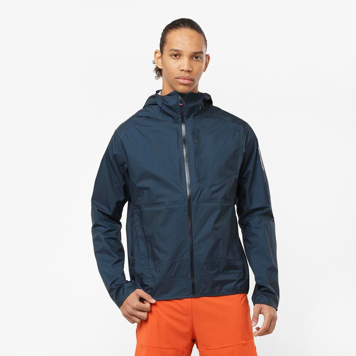 Salomon Bonatti Waterproof Erkek Yağmurluk - Lacivert