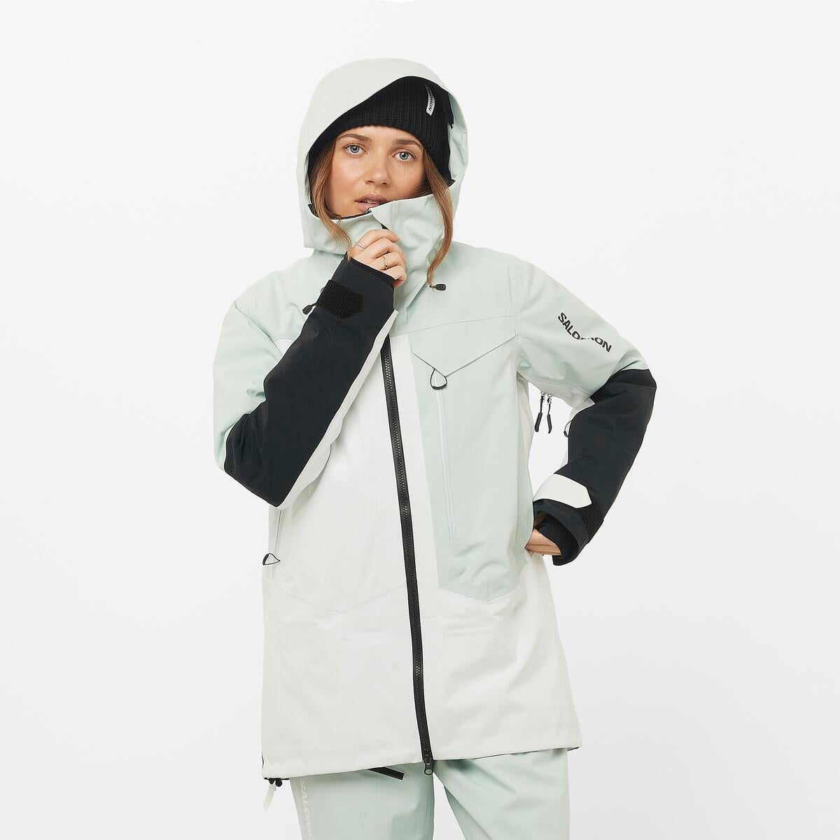 Salomon Moon Patrol Gore-Tex Kadın Outdoor Montu - Beyaz