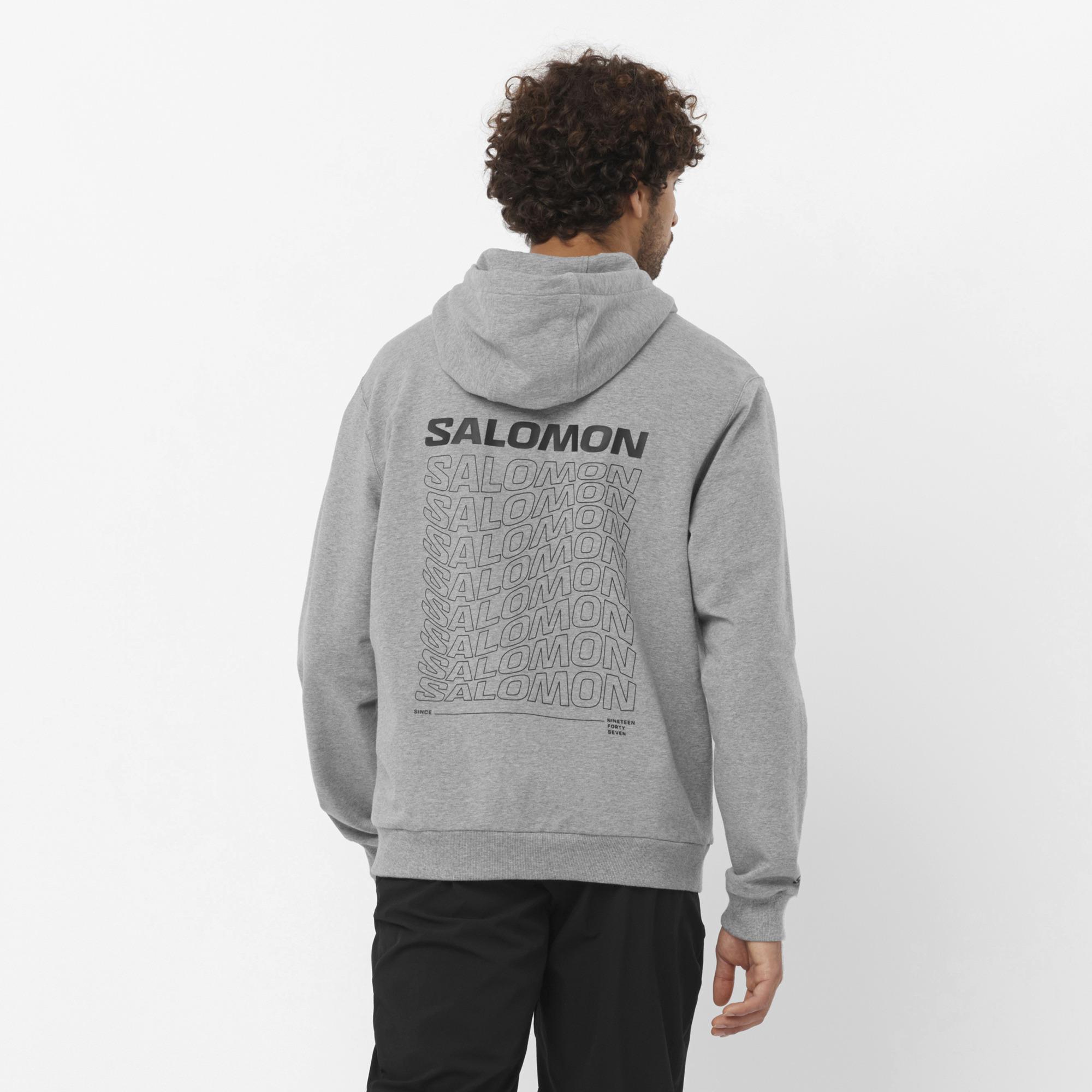 Salomon Performance Pull Over Erkek Sweatshirt - Gri