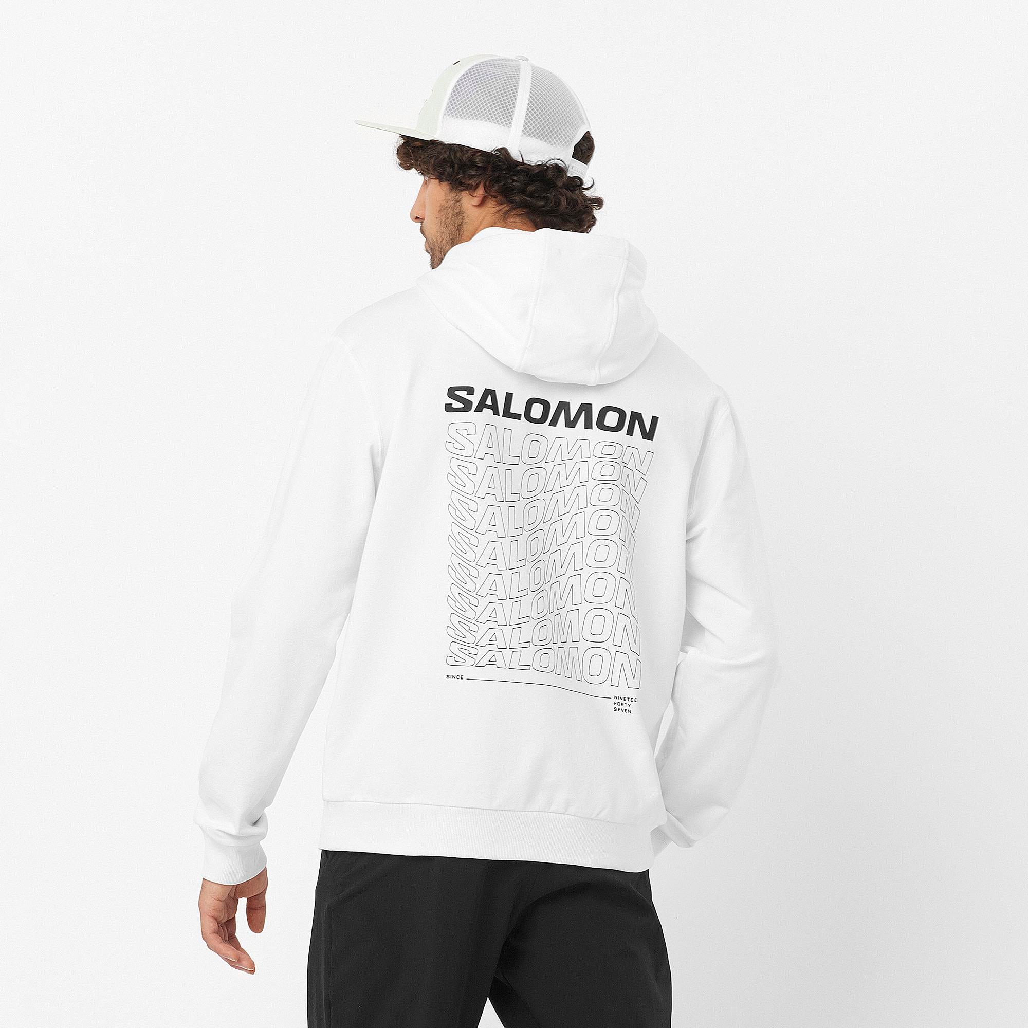 Salomon Performance Pull Over Erkek Sweatshirt - Beyaz