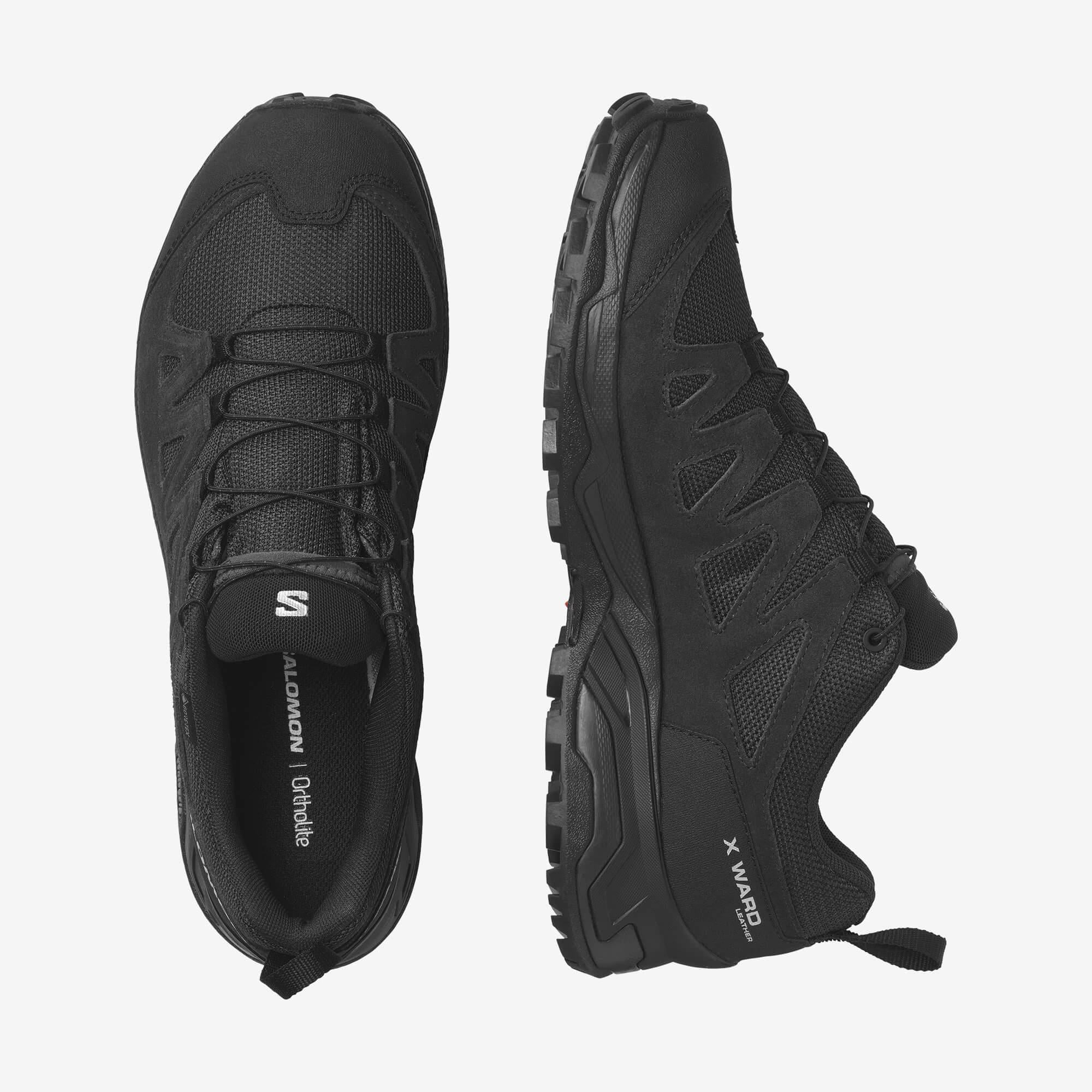 Salomon X Ward Deri Gore-Tex Erkek Outdoor Ayakkabı - Siyah