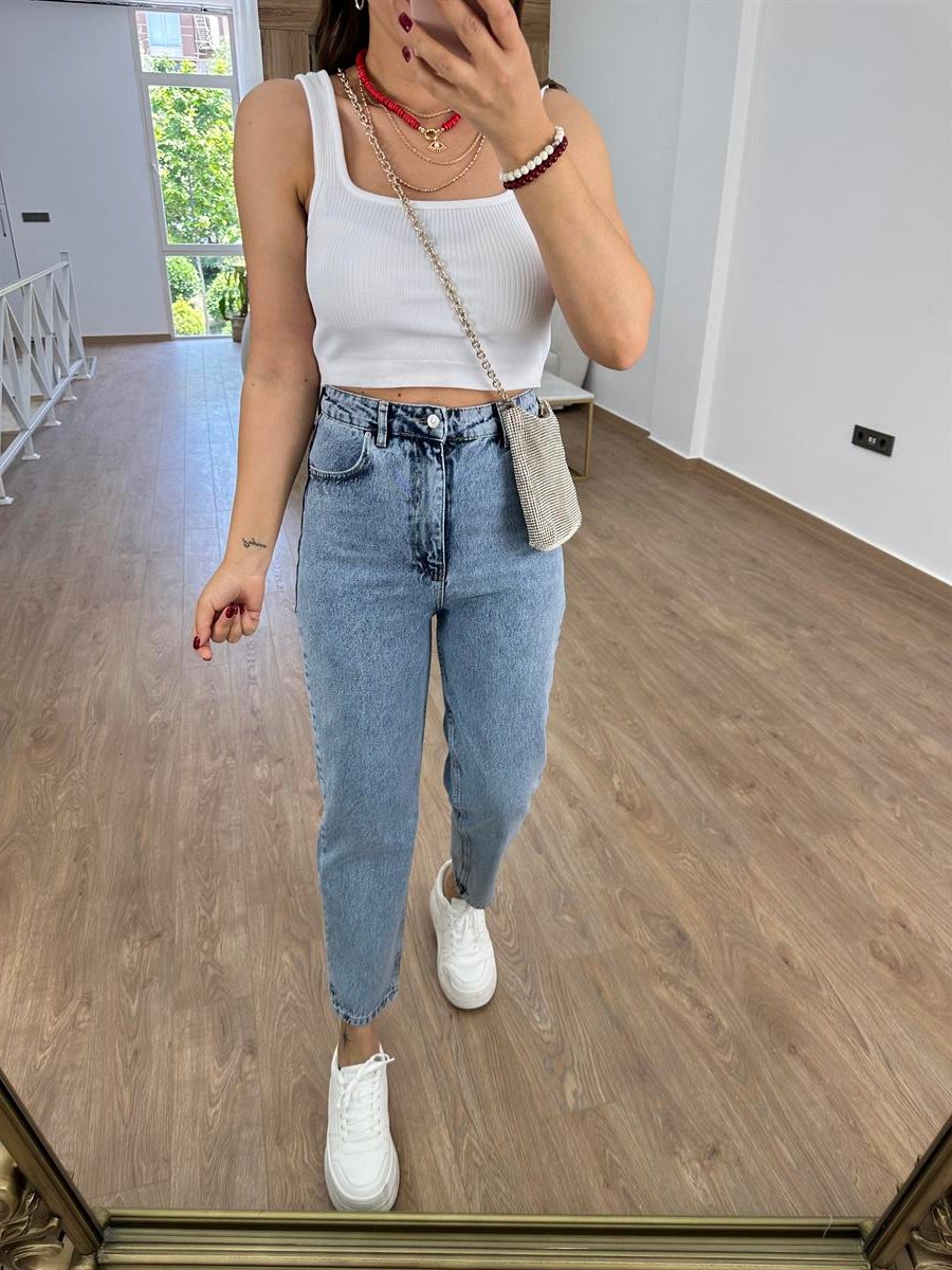 Dilvin Yuksek Bel Mom Jean