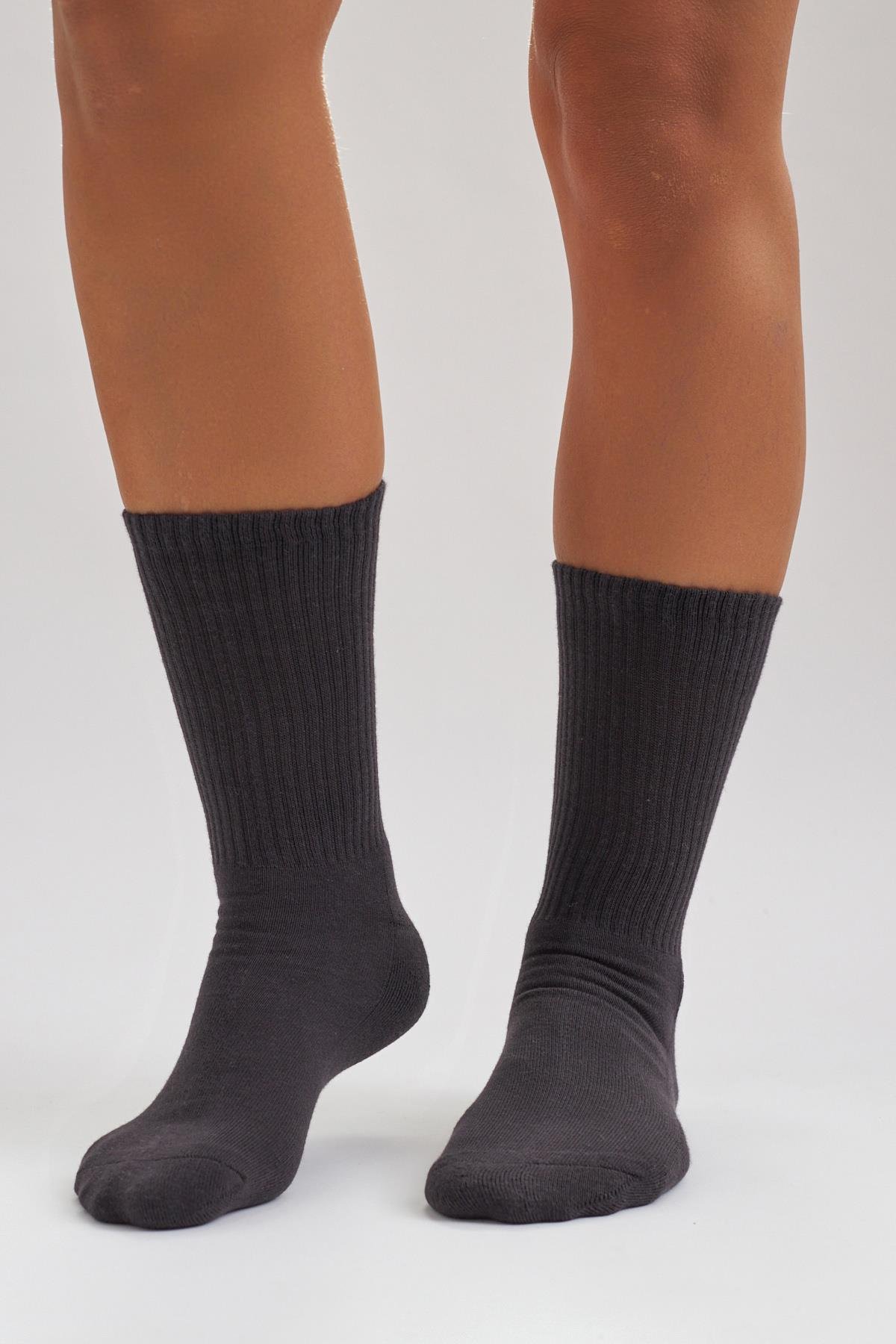 Havlu Taban Kısa Konç Basic Erkek Soket Çorap SİYAH