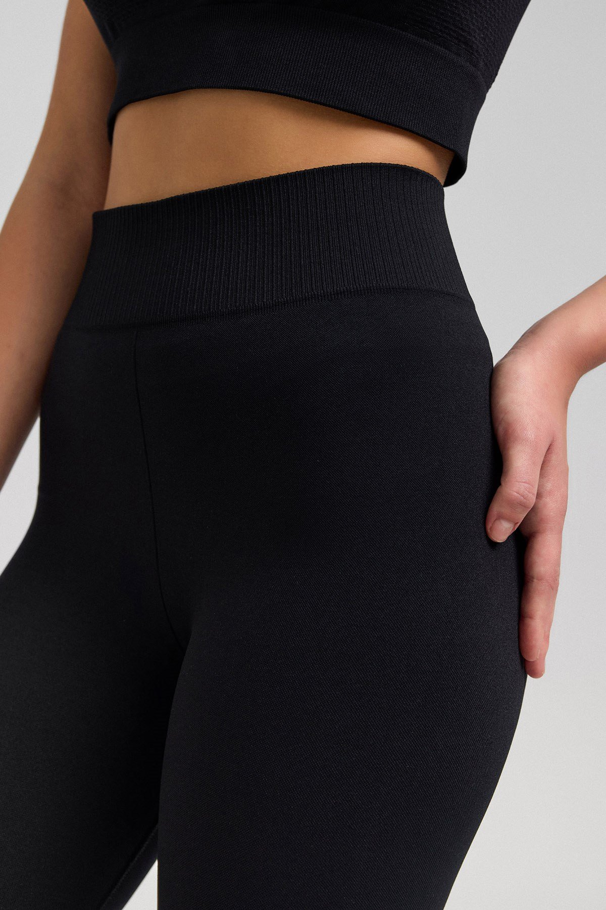 Kadın Activewear Cinzia Seamless Tayt Siyah - Mısırlı