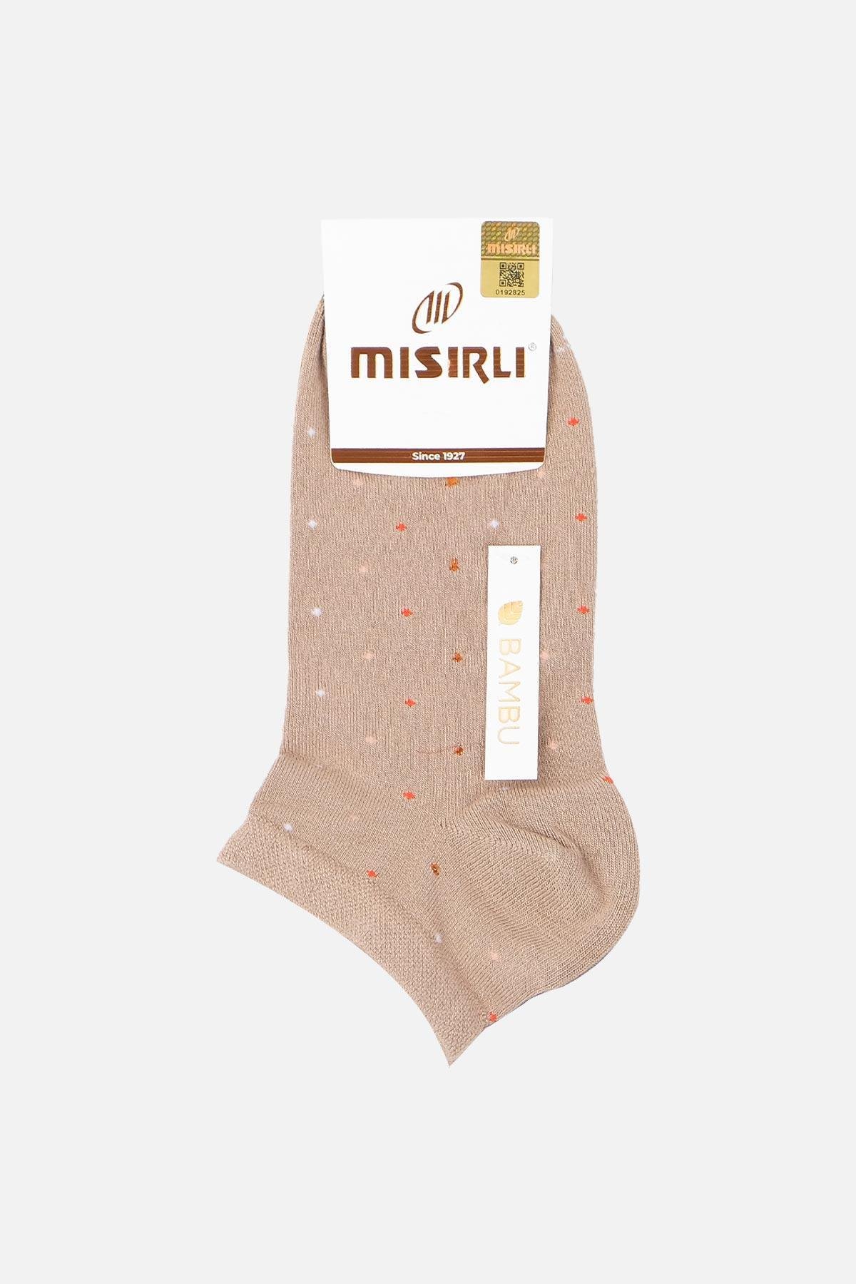 Mısırlı Kadın Bambu Tekli Bej Patik Çorap - M-72203-BJ