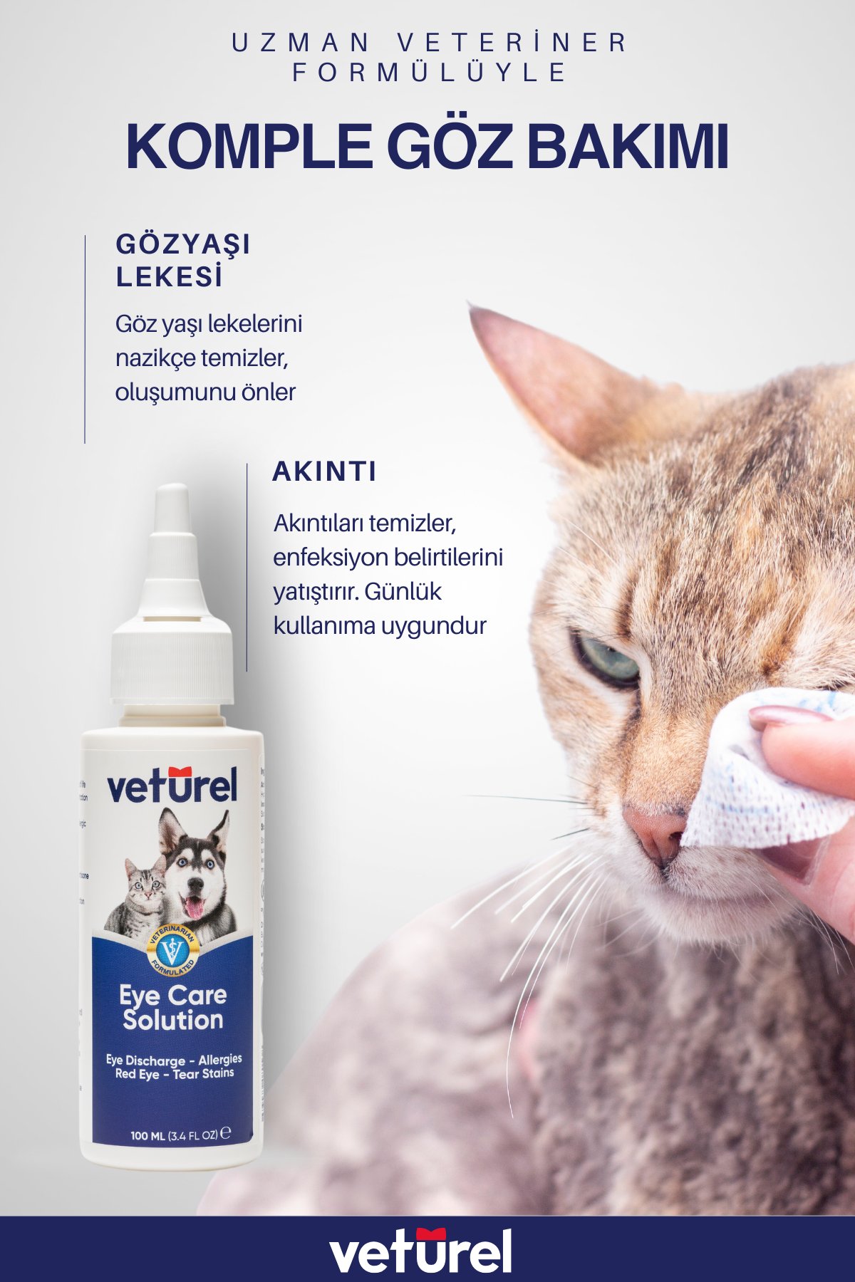 Cat Eye Drops Dog Bad Breath Cat Toothpaste Mouth and Dental Care Spray Eye Care Solution Set