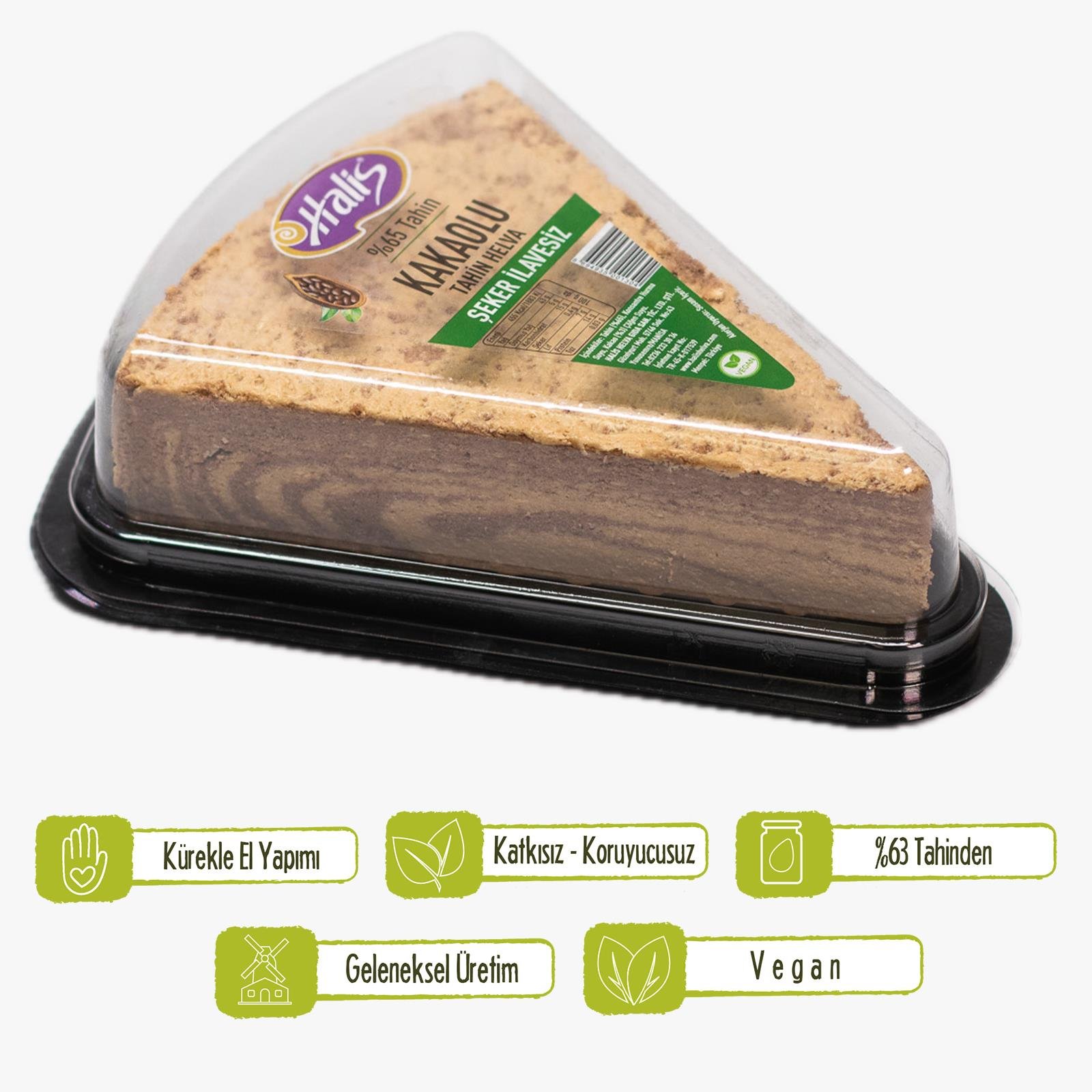 Rafine Şeker İlavesiz Kakaolu Tahin Helvası - 300 Gr 