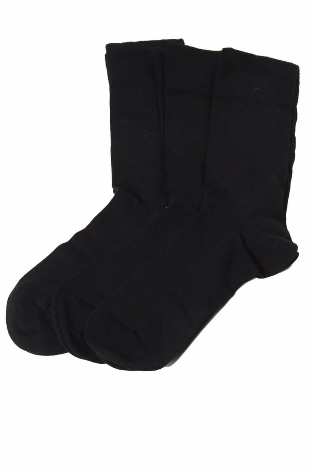 Erkek Siyah Soket Çorap 3lü - DZNCP3201 - Darkzone