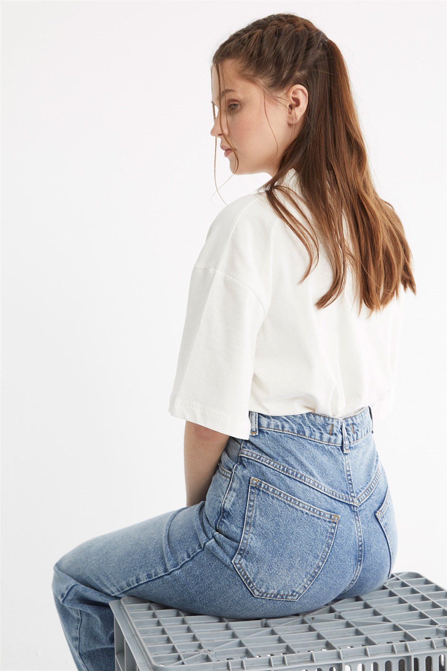 Blue 90s Mom Jeans | Suud Collection