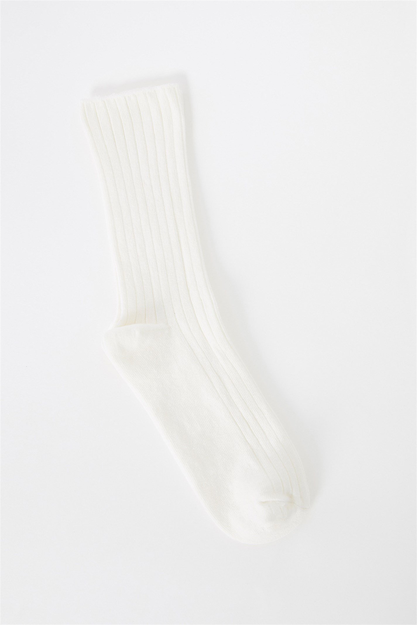 Beyaz Uzun Fitilli Çorap | Suud Collection