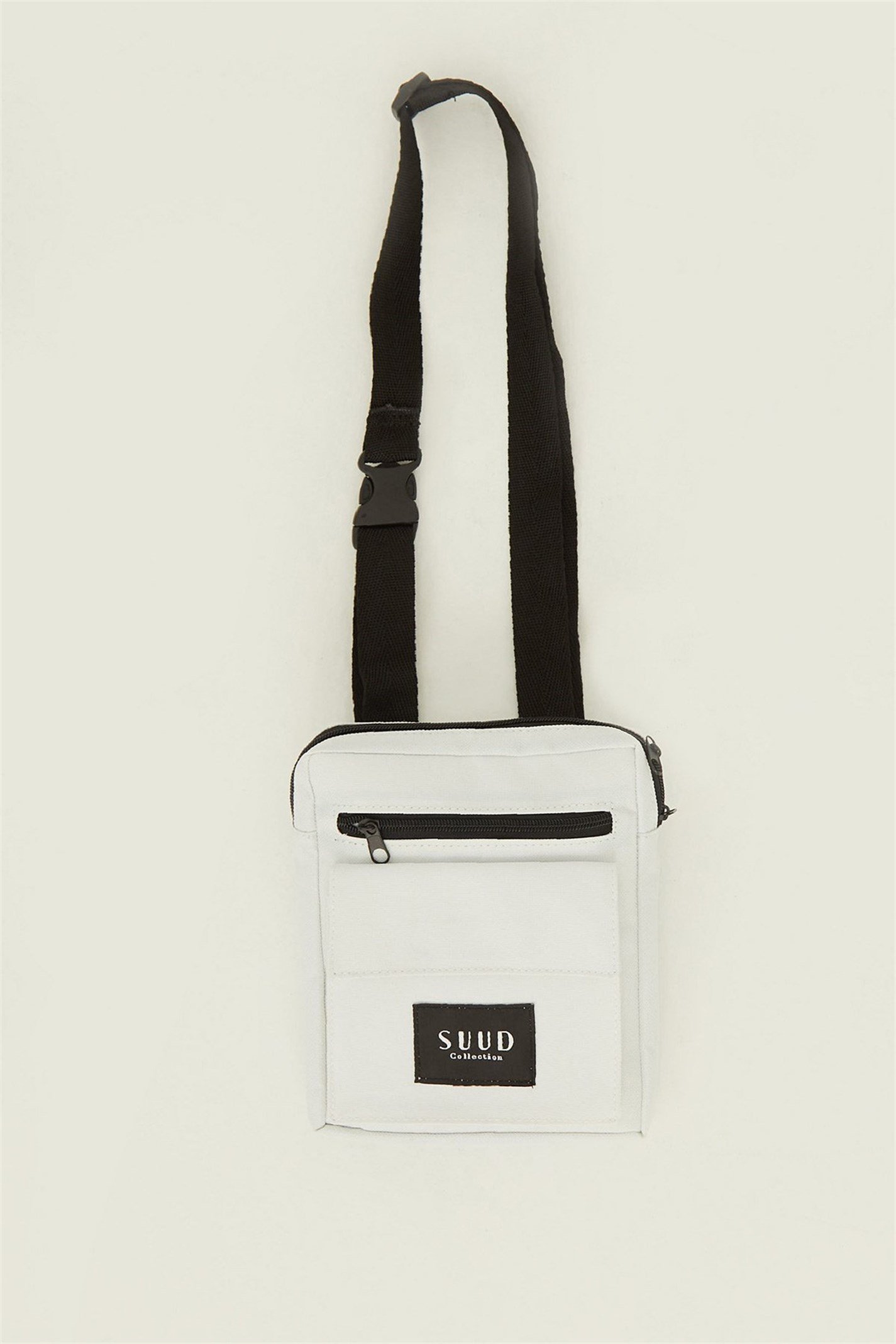 Beyaz Fonksiyonel Çapraz Askılı Çanta | Suud Collection