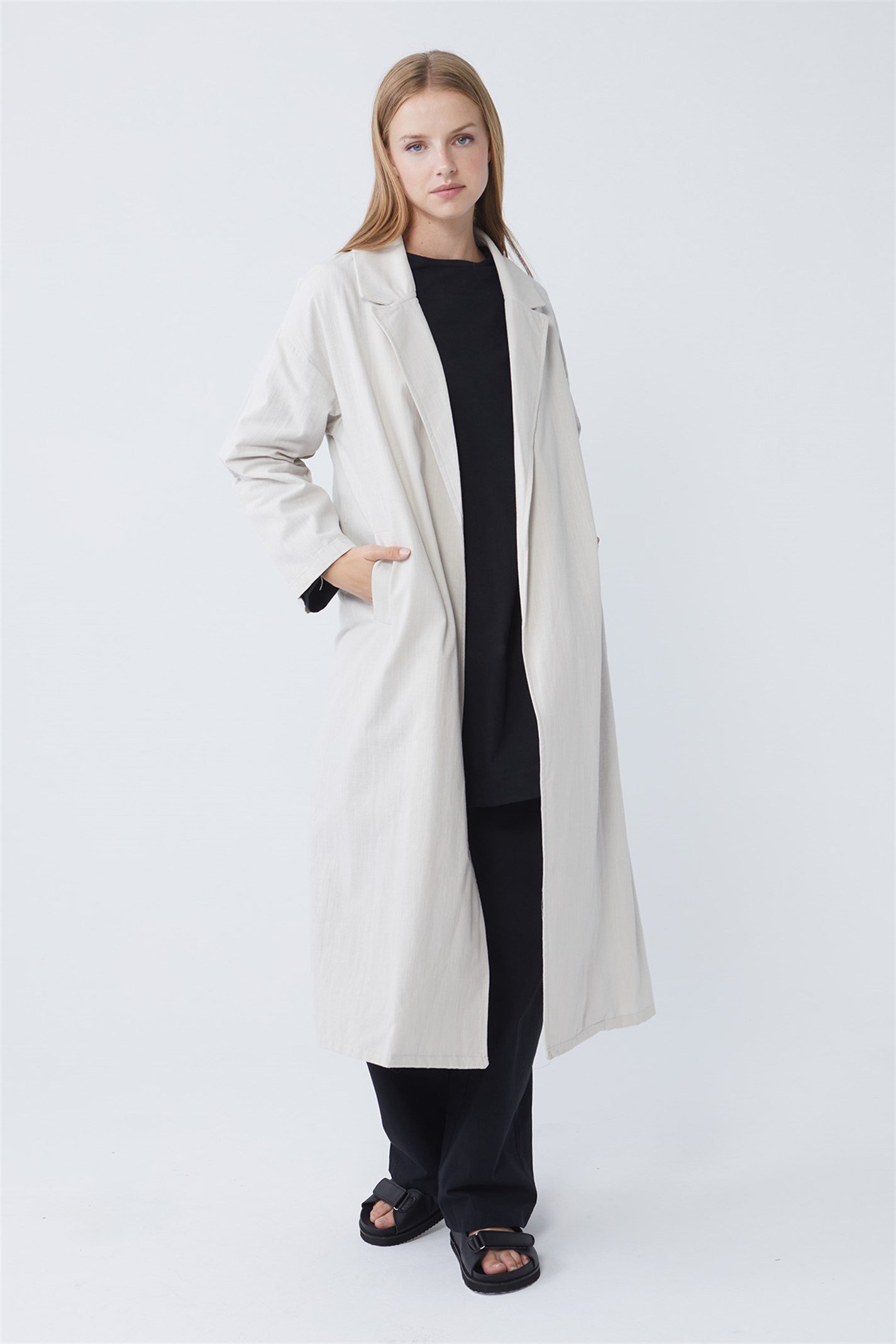 Linen trench discount coat zara