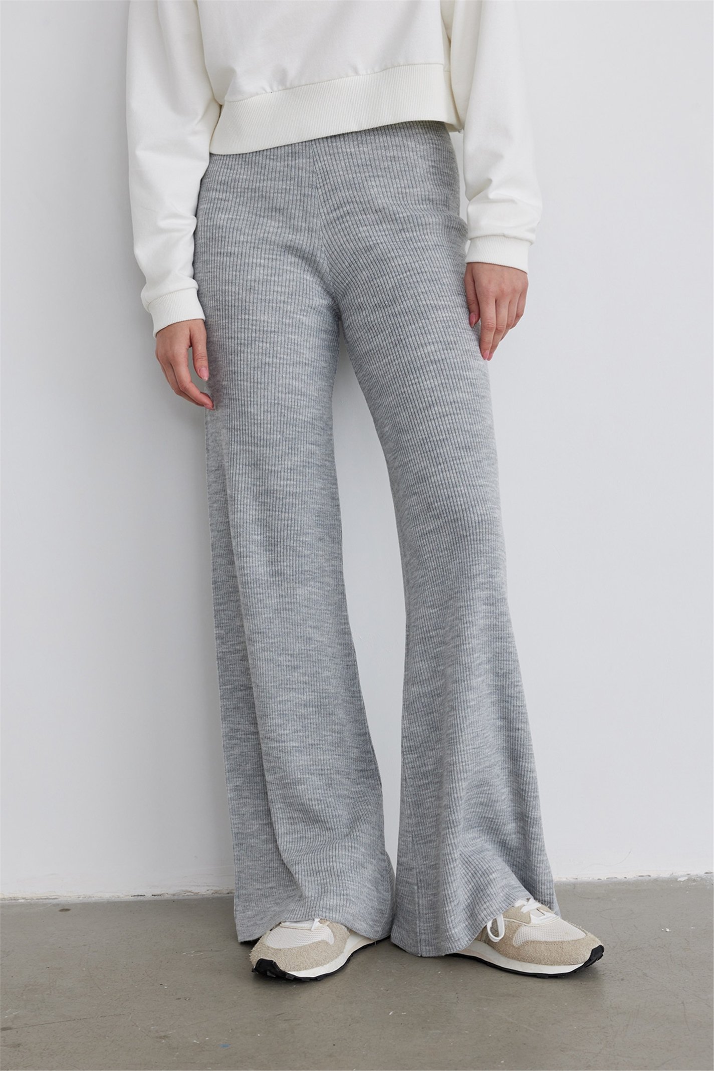 Designer Hand Knitted Wool Pants Soft Legwarmers Sweater Trousers Dark Grey  Joggers Leggings by EXTRAVAGANTZA 