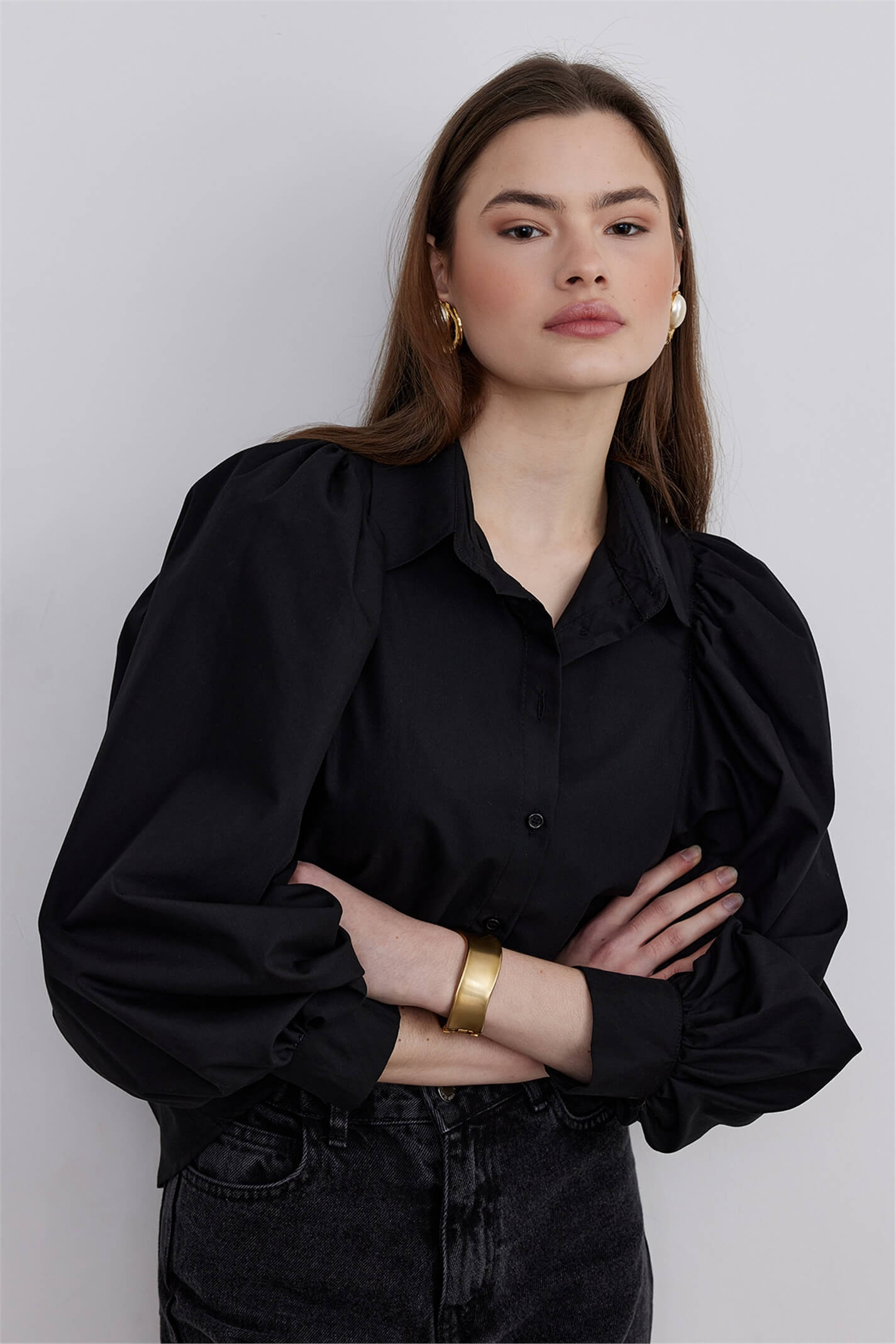 PRY Balloon-sleeve Sweatshirt サイズ1 シュウト